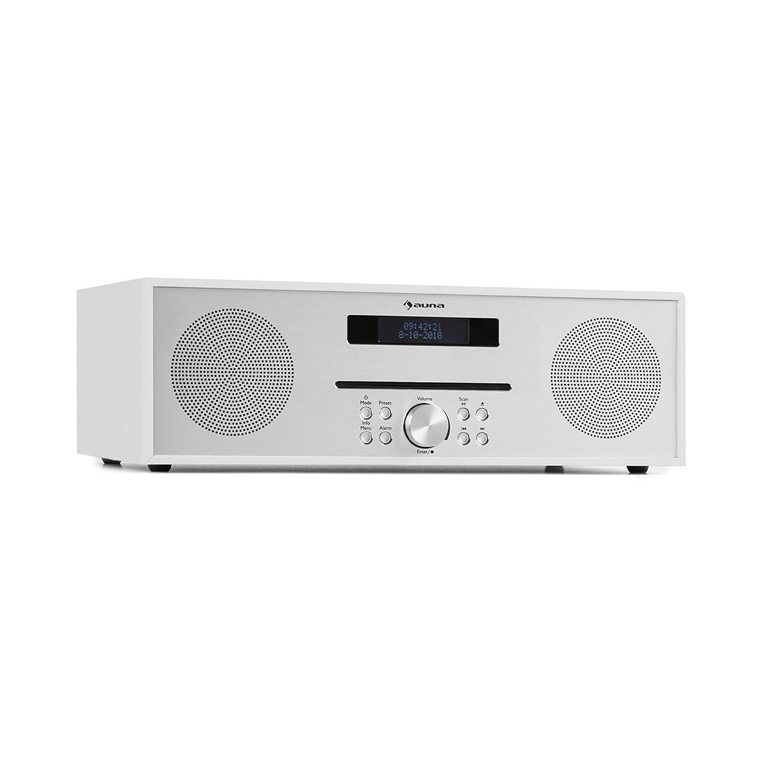 Auna CD-FM 2x20W max. Slot-In CD-Player UKW BT Alu