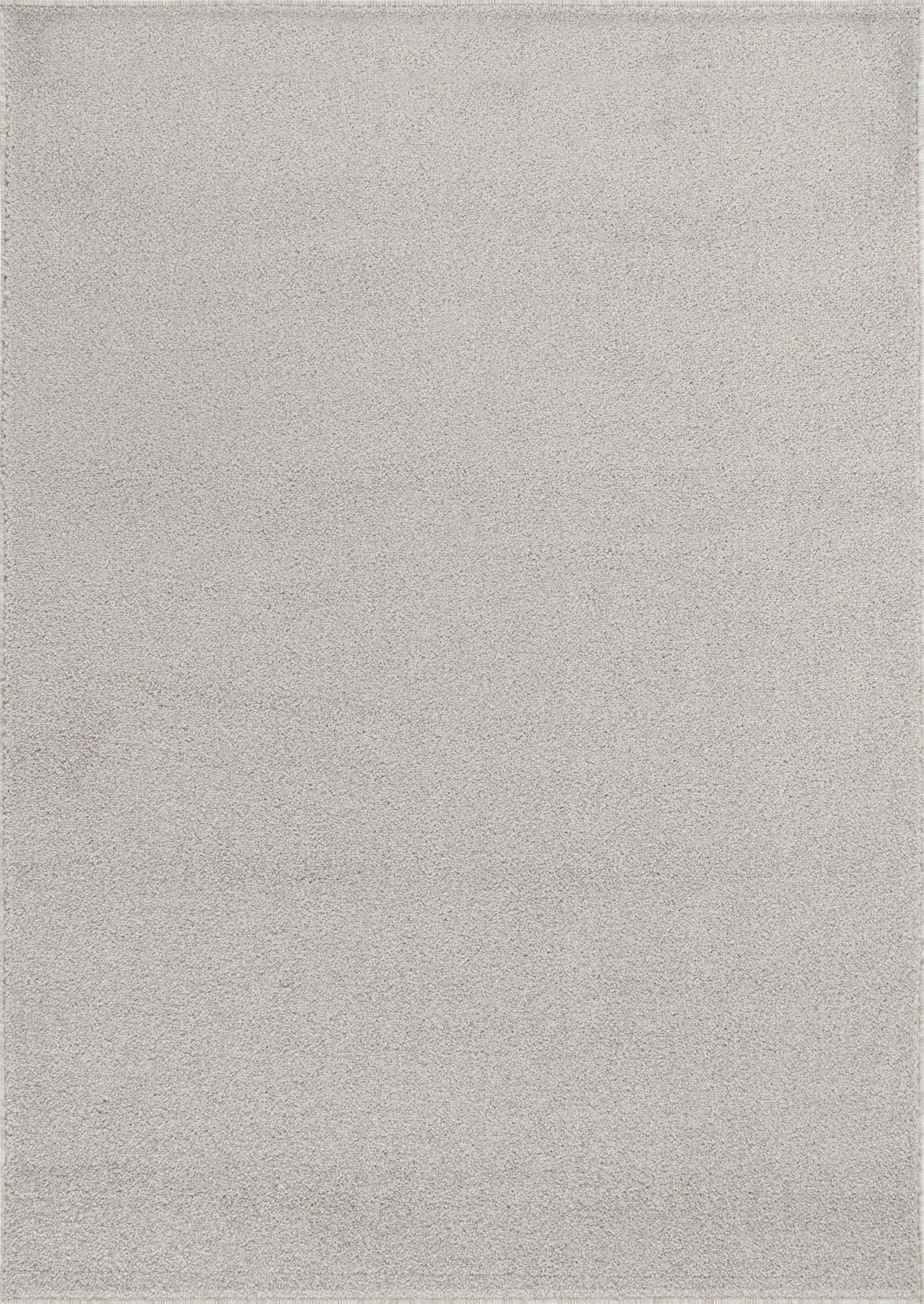 my home Teppich »Kurzflor-Frisee MALAGA 4700 uni meliert« rechteckig 10 mm Höhe Wohnzimmer, Schlafzimmer, flacher robuster Teppich, Läufer und Rund