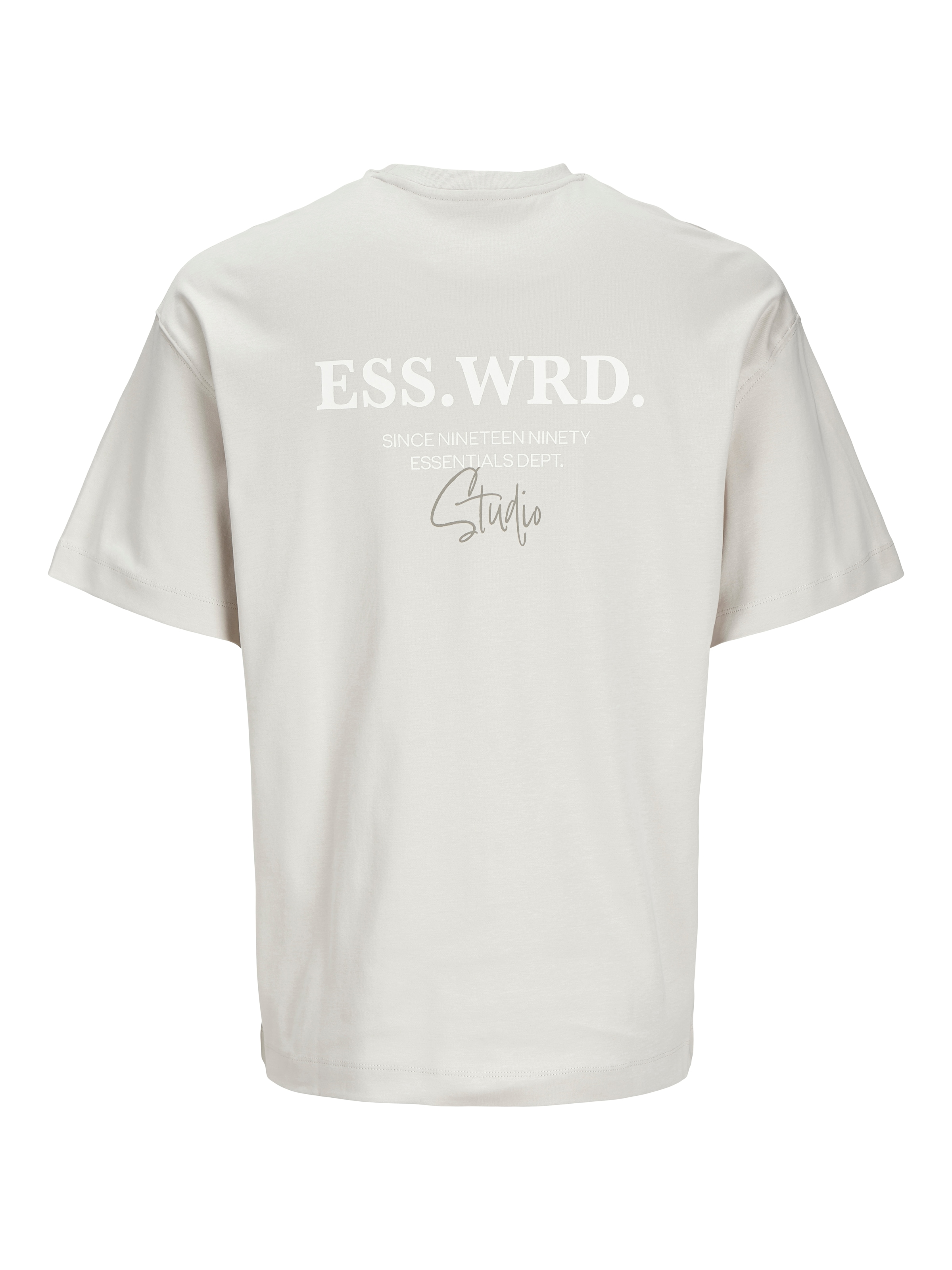 Jack & Jones Rundhalsshirt »JJEURBAN EDGE STUDIO TEE SS O-NECK NOOS« mit Front und Back Print