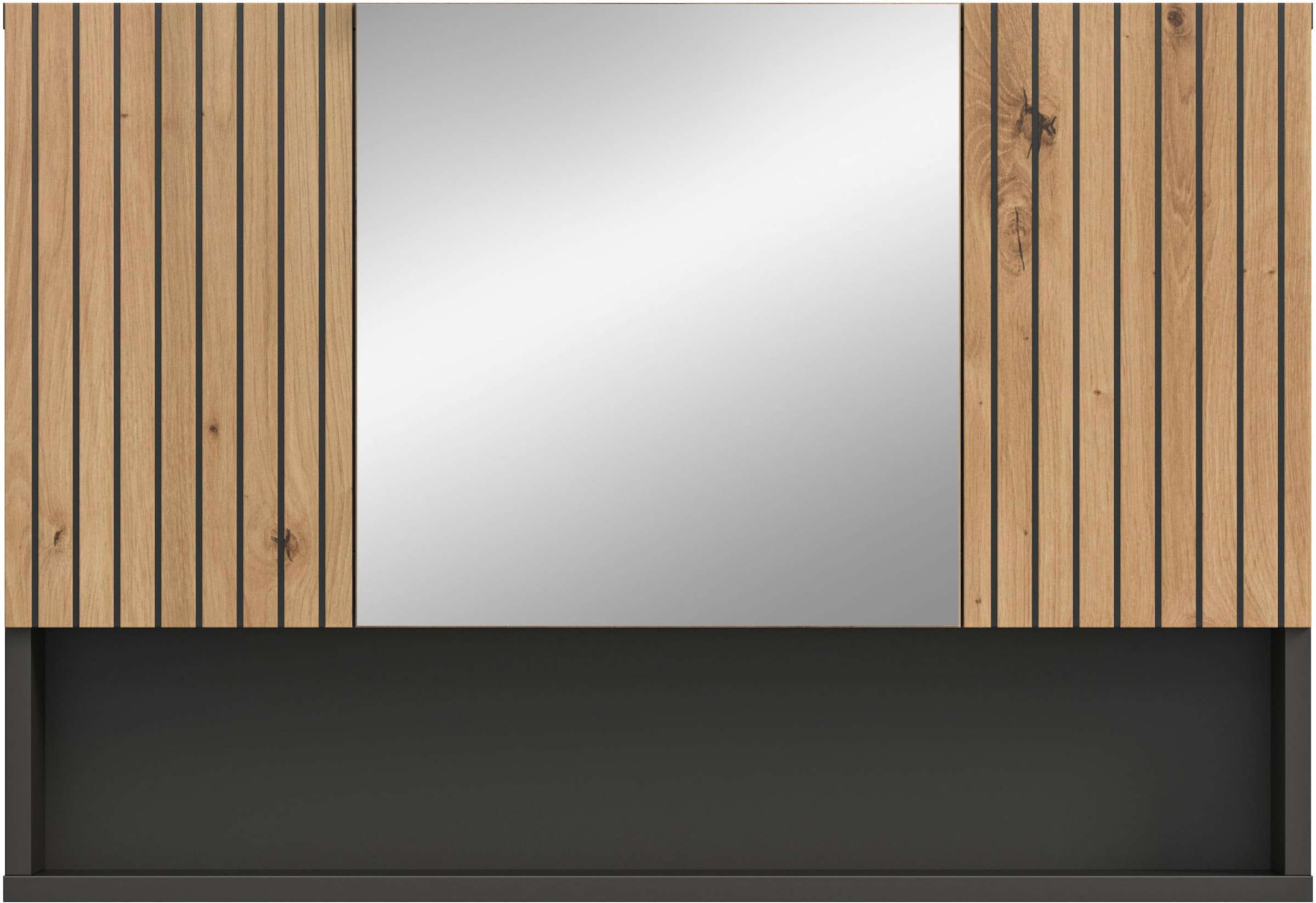 welltime Spiegelschrank »MANI, Spiegeltür, 1 offenes Fach, 3 Türen« 1 Stk. tlg. Spiegelschrank, Bad-Spiegel, Badezimmerspiegel, Spiegel, Bad