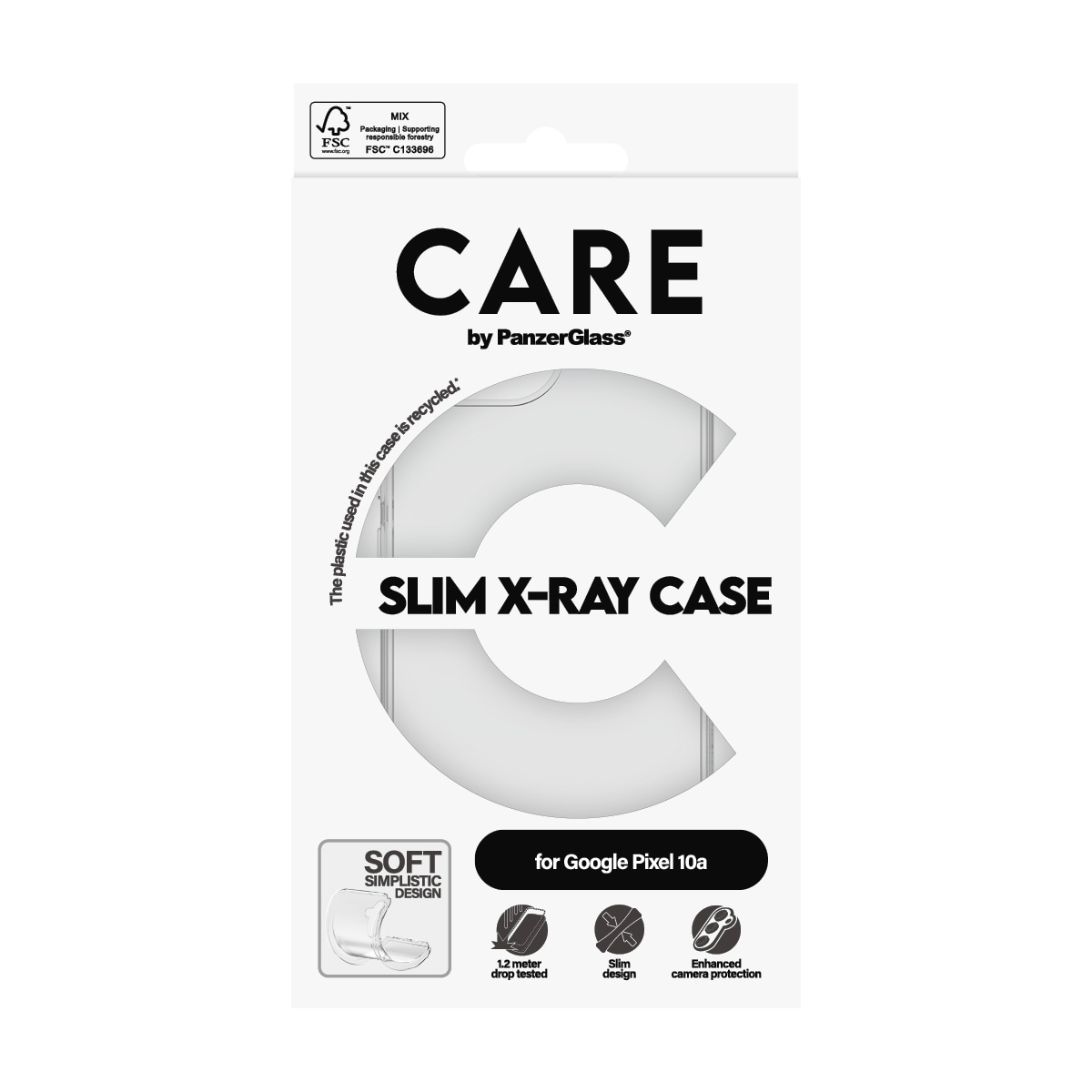 CARE by PanzerGlass Handyhülle »SLIM X-Ray Case für Google Pixel 10a« Backcover, Schutzhülle, Handyschutzhülle, Case, Schutzcase, stoßfest