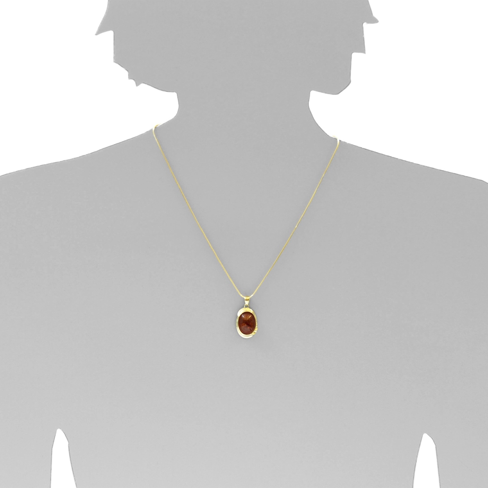 OSTSEE-SCHMUCK Kette und Anhänger Set »- Mara - Gold 333/000 - Bernstein«