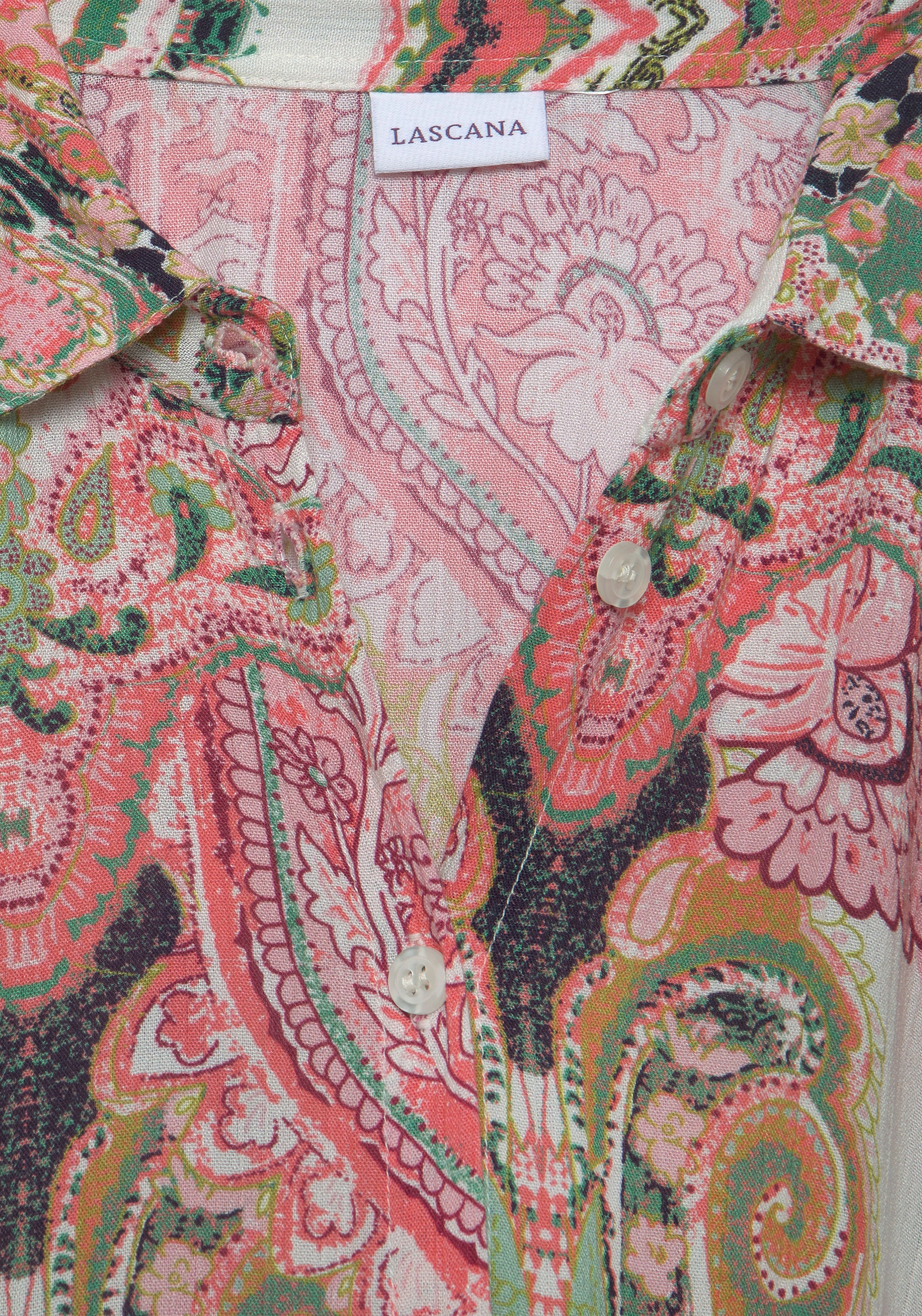 LASCANA Hemdblusenkleid, aus gekreppter Viskose bei OTTO bestellen online