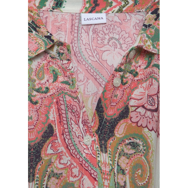LASCANA Hemdblusenkleid, aus gekreppter Viskose bestellen online bei OTTO