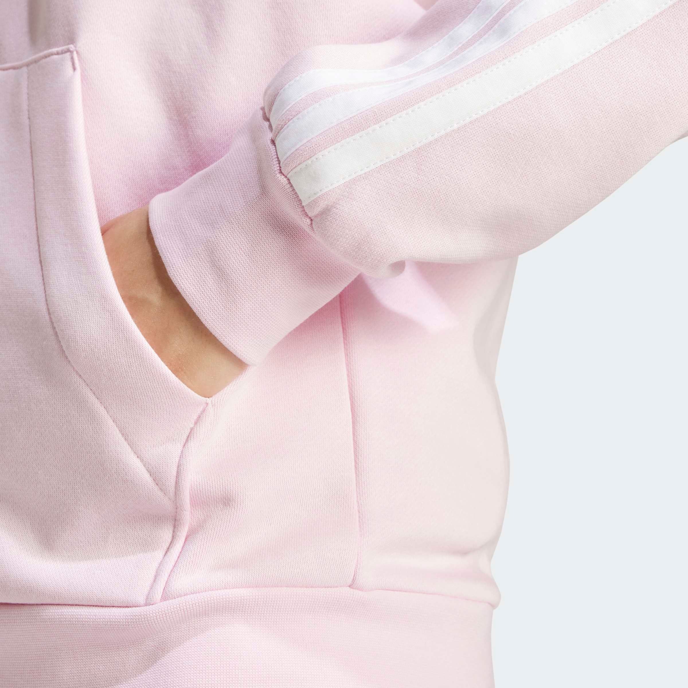 adidas Sportswear Kapuzensweatjacke »ESSENTIALS 3-STREIFEN FLEECE«