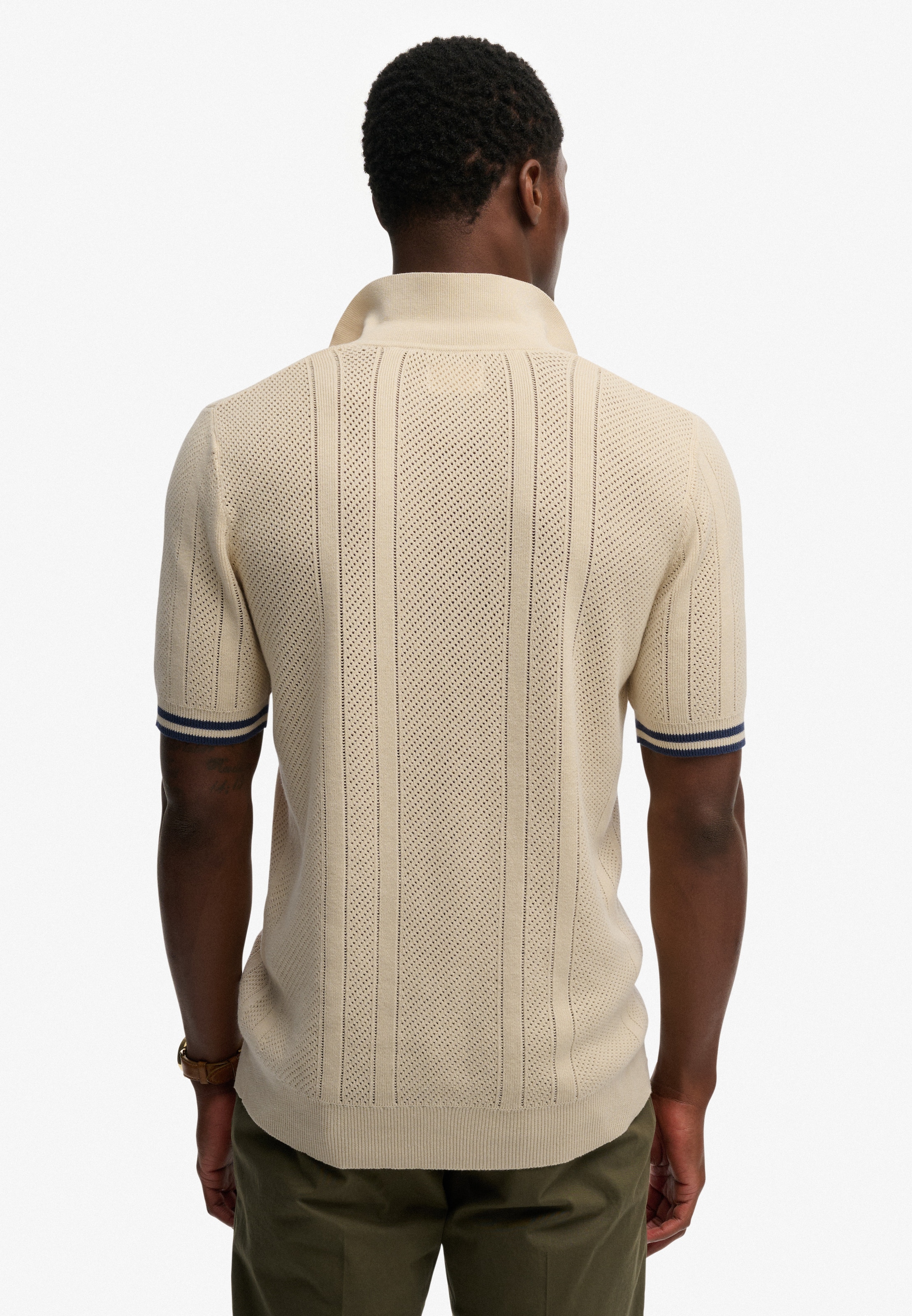Superdry Poloshirt »KNITTED TEXTURE S/S POLO« Baumwolle, relaxed fit