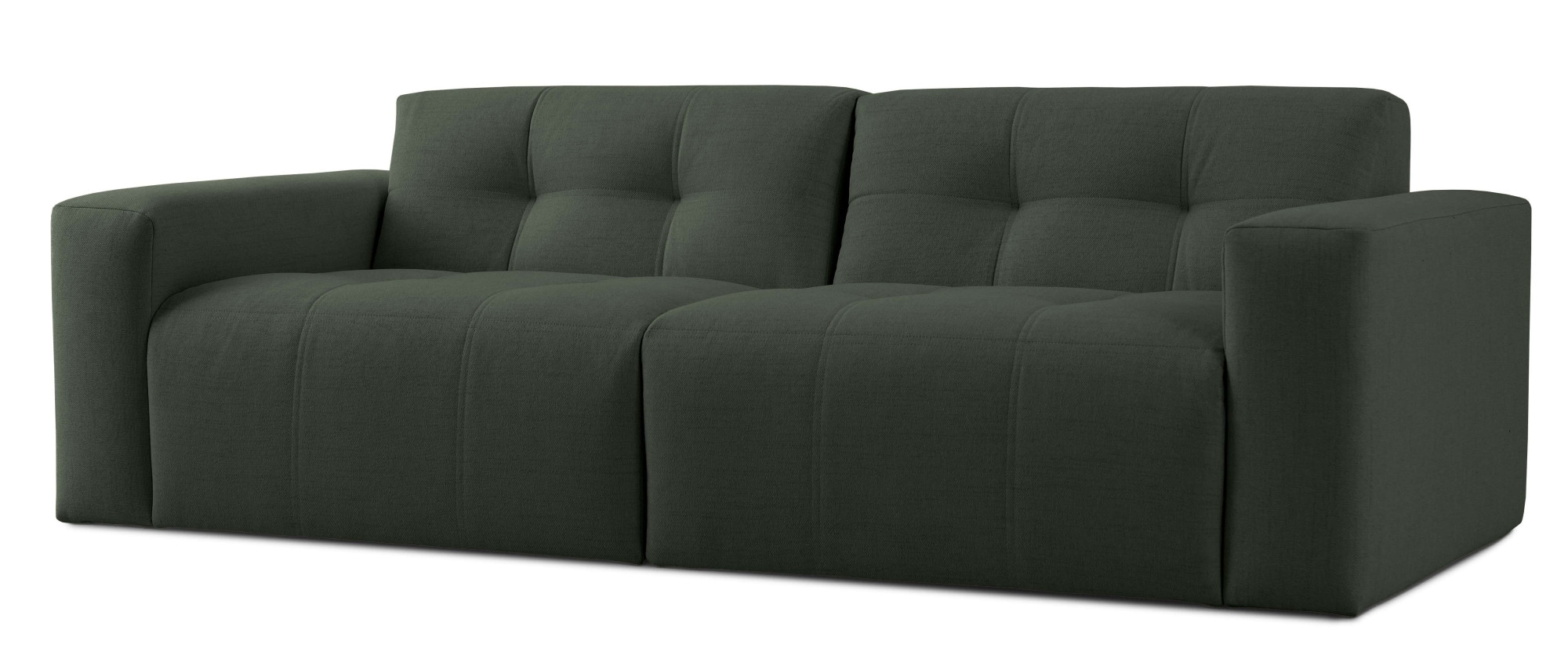 OTTO home 3-Sitzer »Tapley« Breite 220 cm,Boucle, Struktur fein, mit Knopfsteppung, bodentief