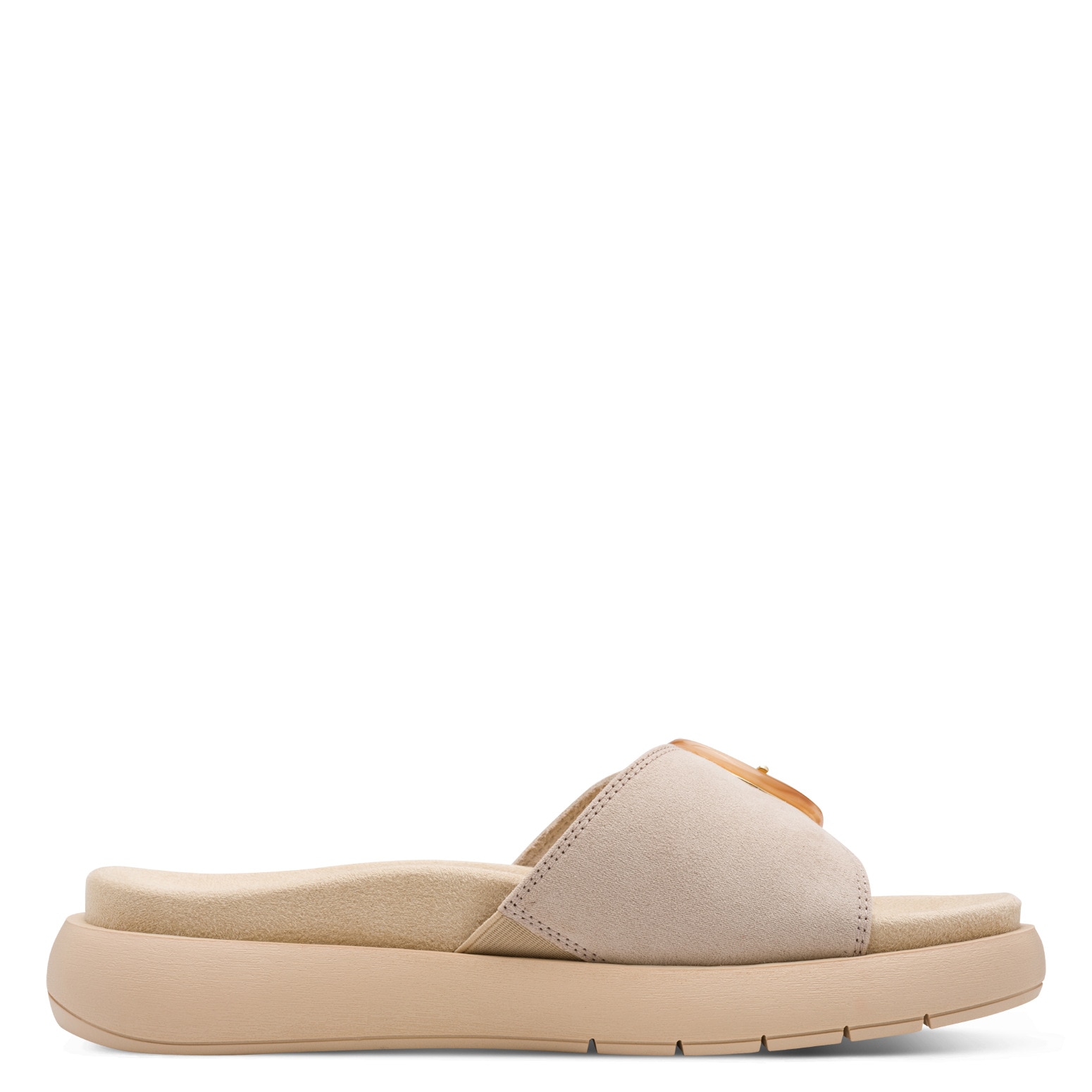 MARCO TOZZI Pantolette  Keilabsatz, Schlupfschuh mit seitlichem Stretcheinsatz