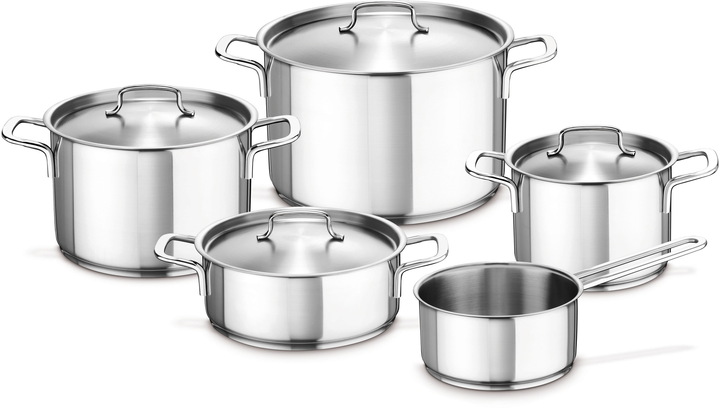 Fissler Topf-Set »gourmet regio«, Edelstahl 18/10, (Set, 9 tlg.), Induktion