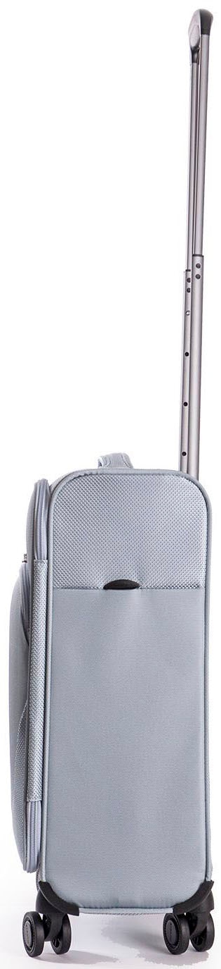 Stratic Weichgepäck-Trolley »Mix S, steel«, 4 Rollen, Handgepäck Reisekoffer Reisegepäck TSA-Zahlenschloss