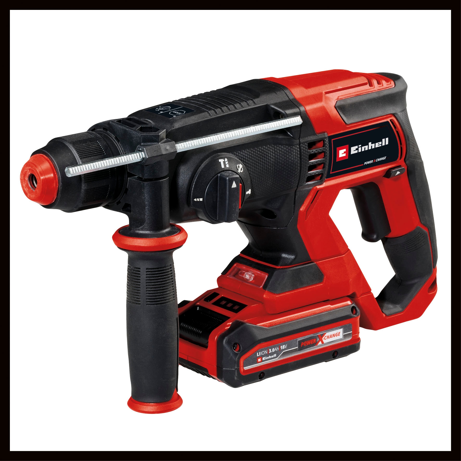 Einhell Elektrowerkzeug-Set »TE-TK 18/3 Li +2 (CD+AG+HD)«, Winkelschleifer/Schlagbohrschrauber/Bohrhammer inkl. 2xAkku 18V/3,0Ah