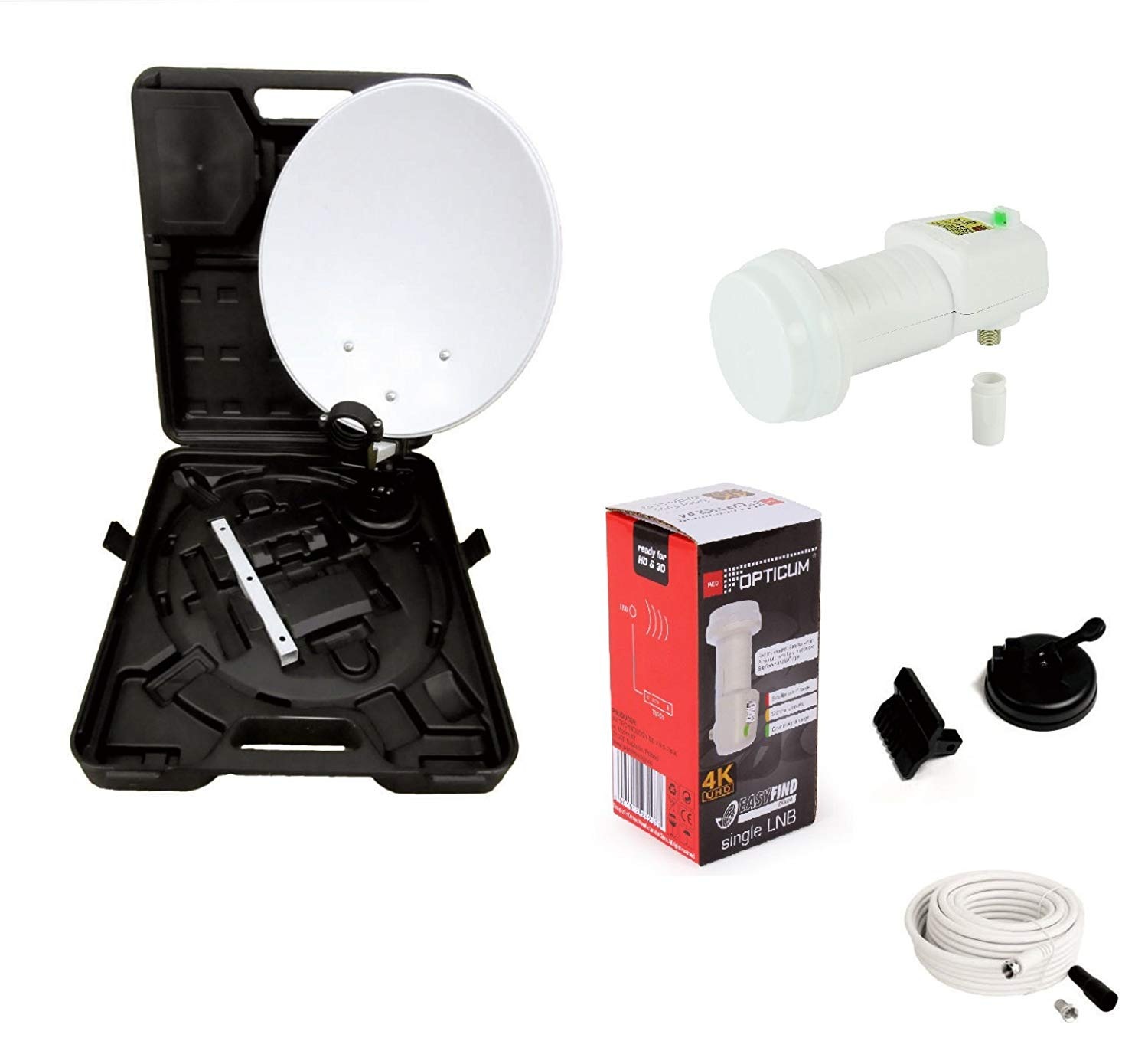 Camping Sat-Anlage Easyfind ohne Receiver Sat-Spiegel