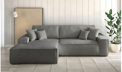 Ecksofa »Finnley Schlafsofa 267 cm in Bouclé u. Struktur fein«