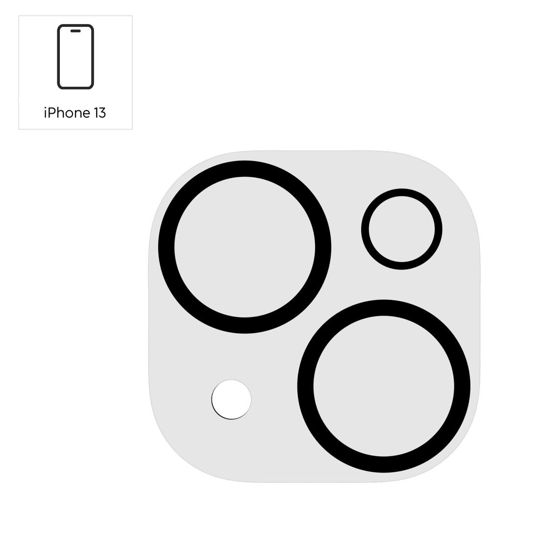 Hama Kameraschutzglas »Kameraschutz für iPhone 13 (Panzerglas Handykamera, 9H)« für Apple iPhone 13 stoßfest, kratzfest, robust