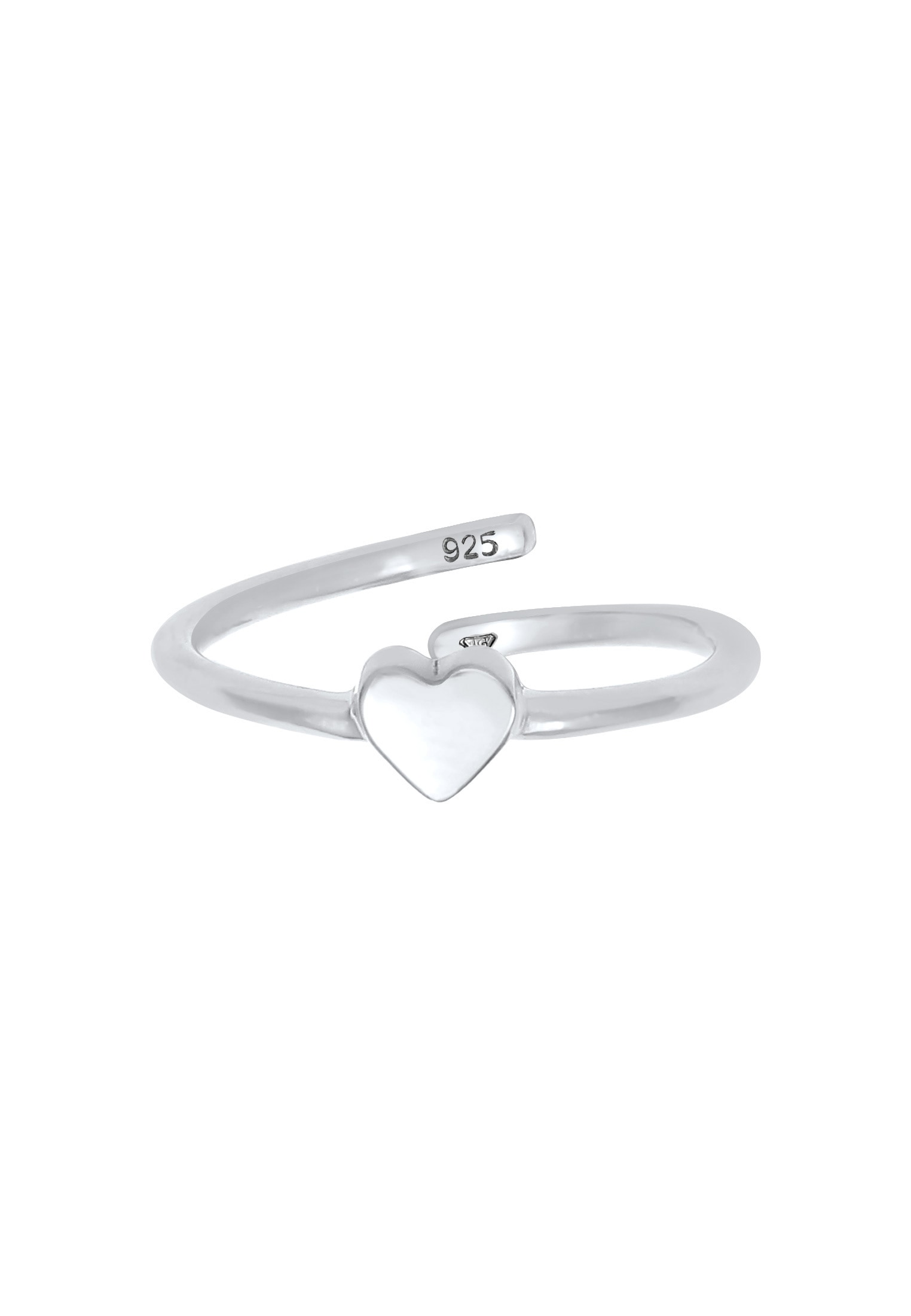 Elli Fingerring »Ring Kinder Herz Liebe 925 Silber«