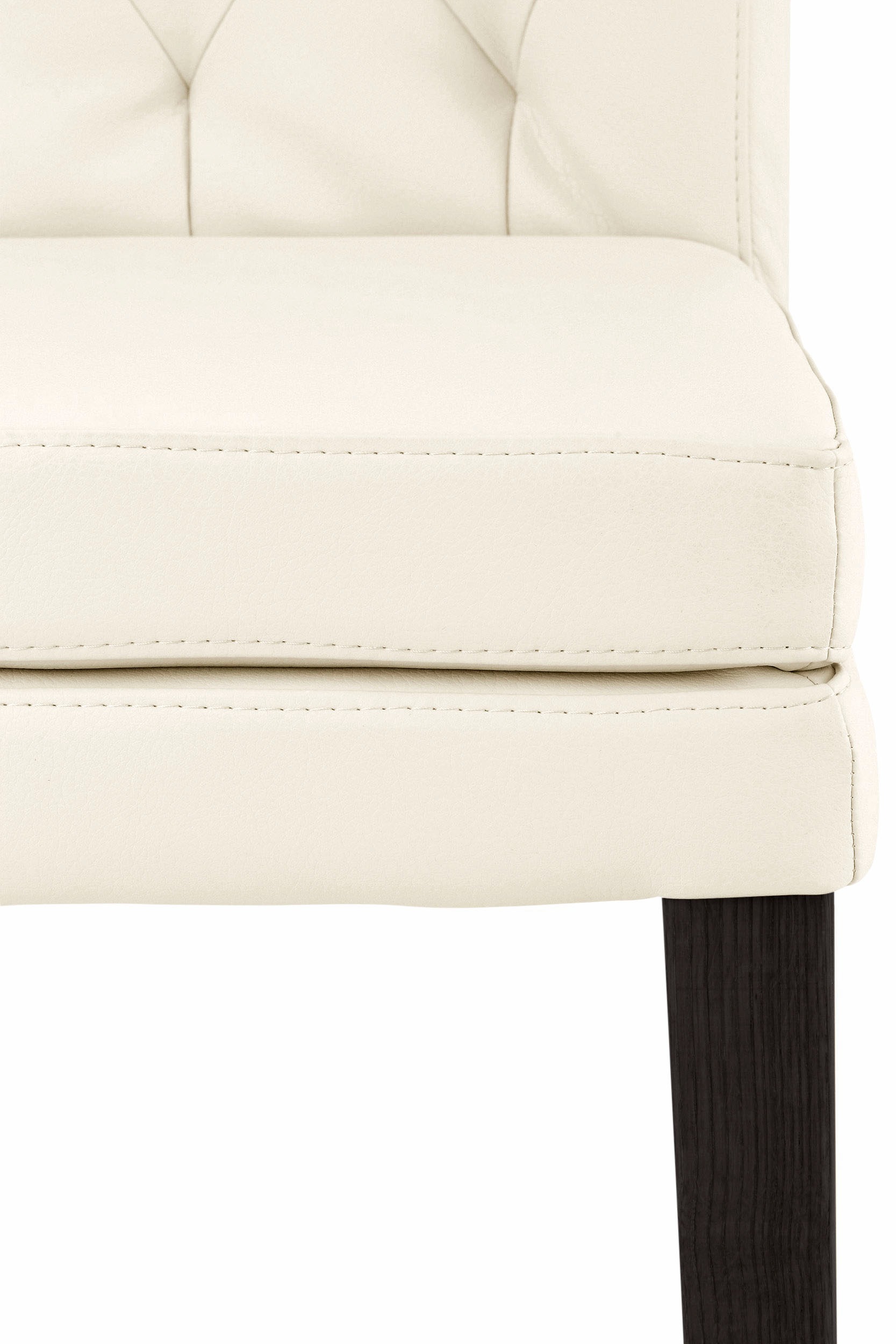 Home affaire 4-Fußstuhl »Colorado«, (Set), 6 St., Kunstleder, Beine aus Buche, wengefarben lackiert, Im 2er, 4er oder 6er-Set