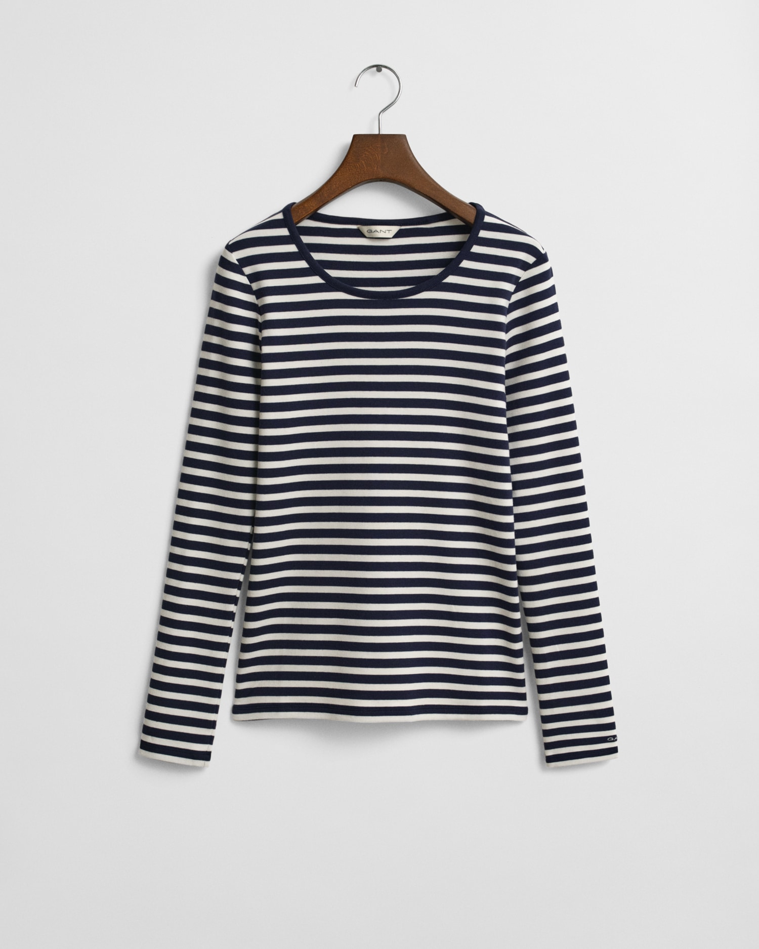 Gant Langarmshirt »SLIM STRIPED 1X1 RIBBED LS T-SHIRT«
