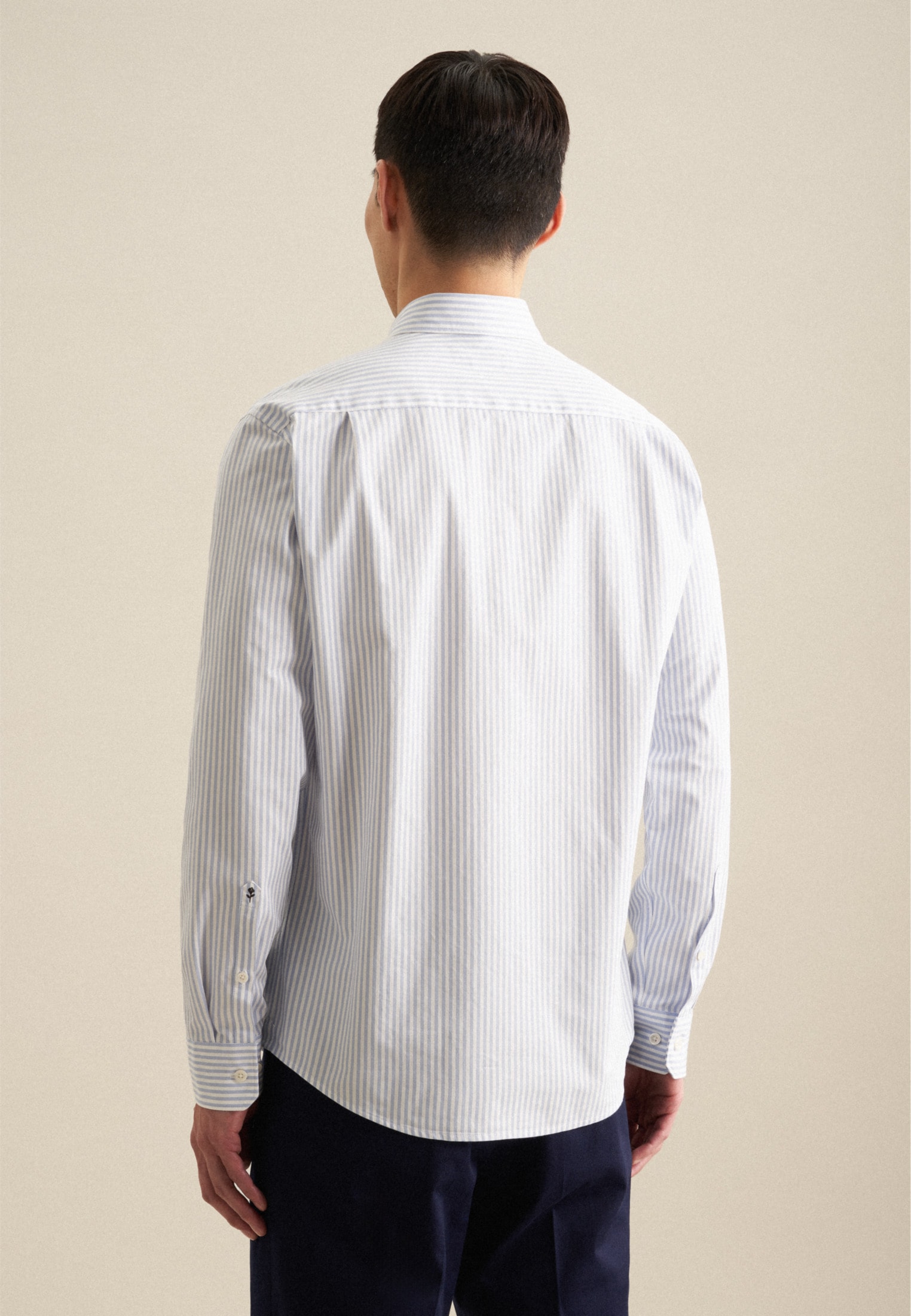 seidensticker Businesshemd »Schwarze Rose«, Regular Langarm Button-Down-Kragen Streifen