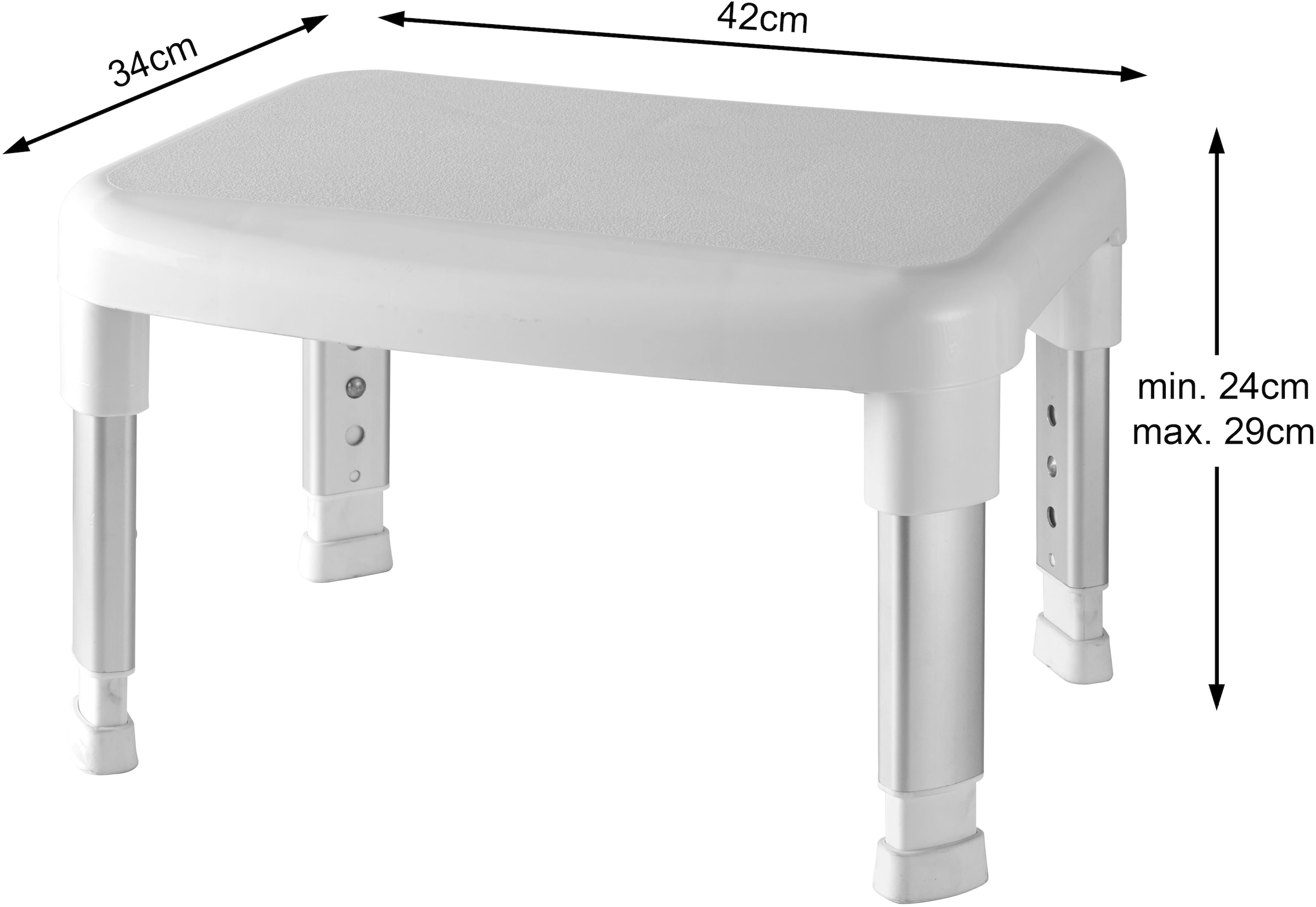 Bischof Bad-Stufe »Big Step«, Einstiegshilfe, höhenverstellbar von 24 – 29 cm
