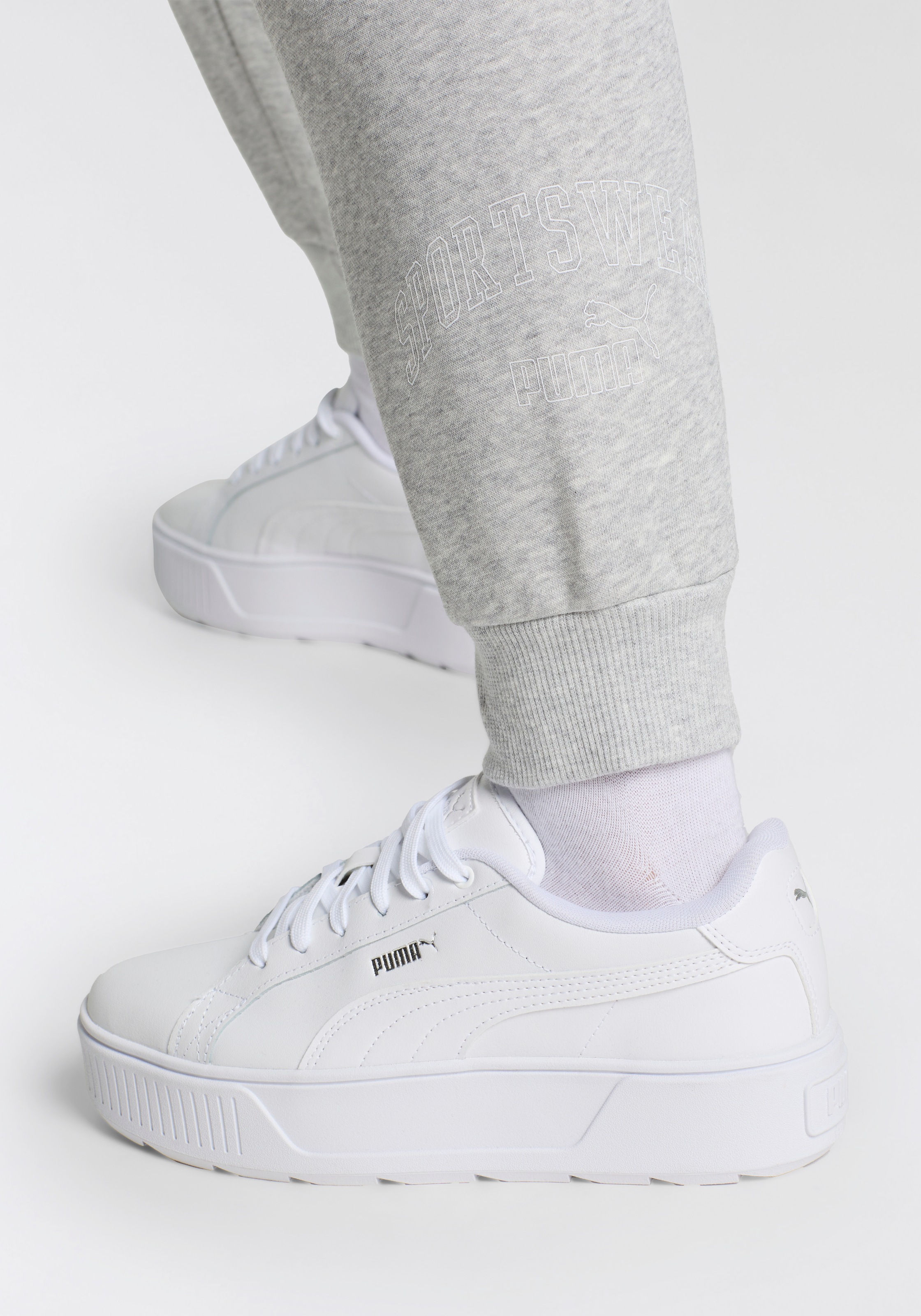 PUMA Jogginghose »ESS+ LOGO LAB PANTS FL«