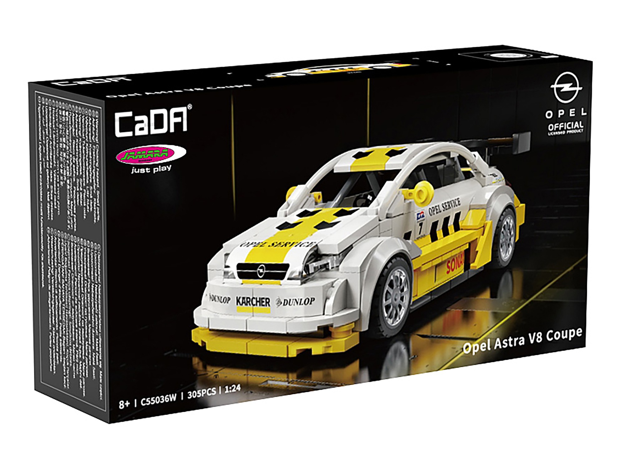 Jamara Konstruktions-Spielset »CaDA, Brick, Opel Astra V8 Coupe weiß (402922)« im Maßstab 1:24