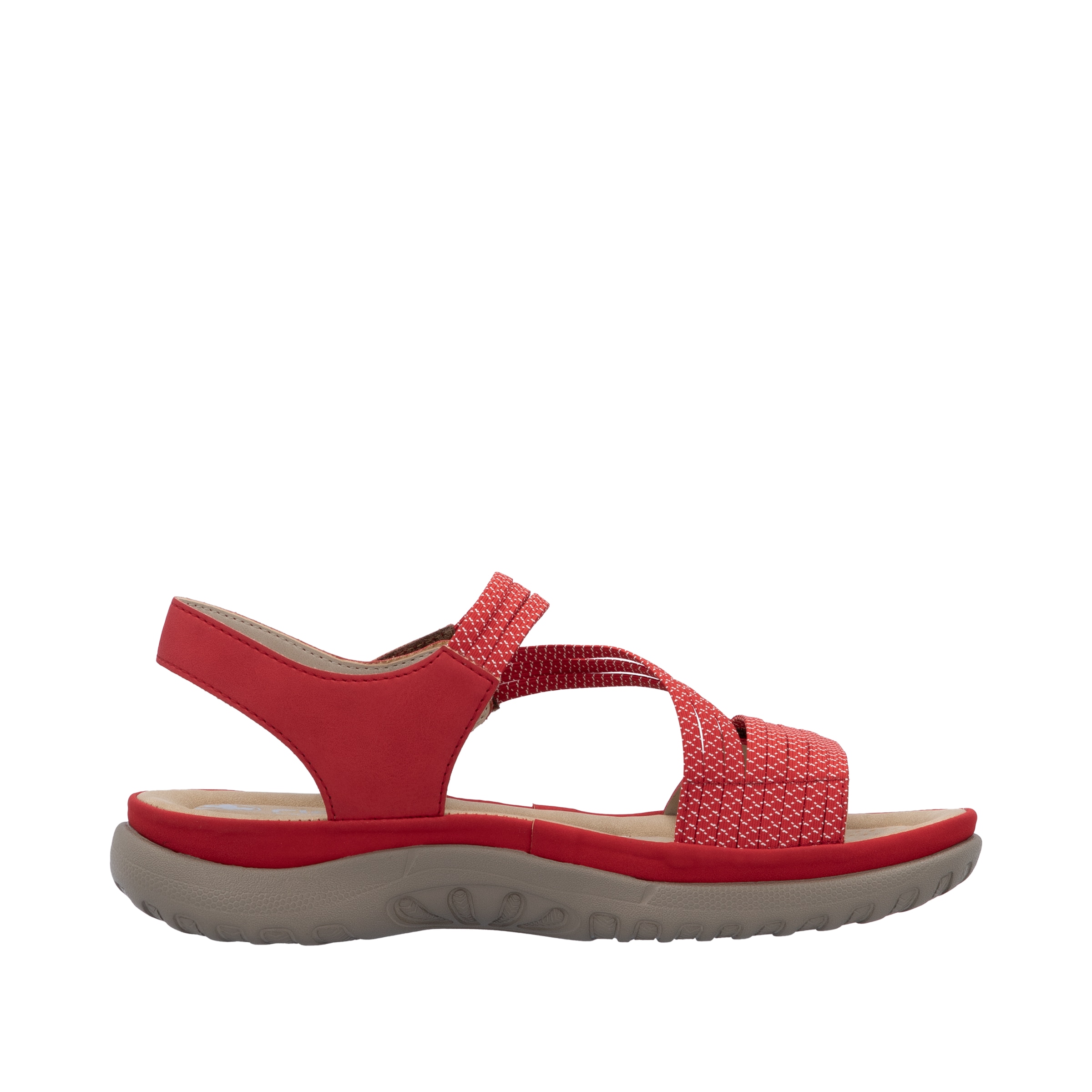 Rieker Riemchensandale  Sommerschuh, Sandalette, Keilabsatz, mit Gummizügen