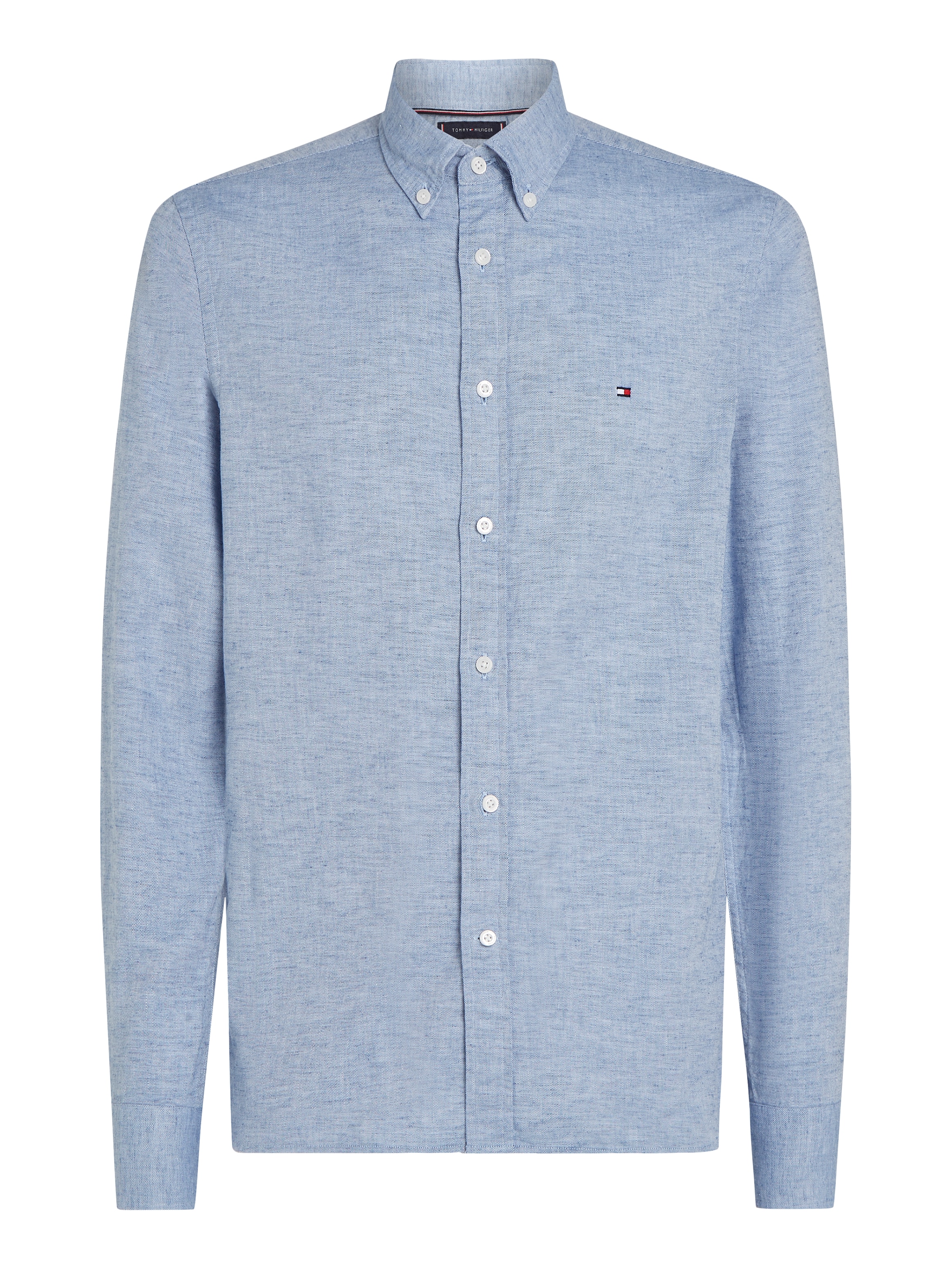 Tommy Hilfiger Langarmhemd »BRUSHED LINEN SOLID SF SHIRT«