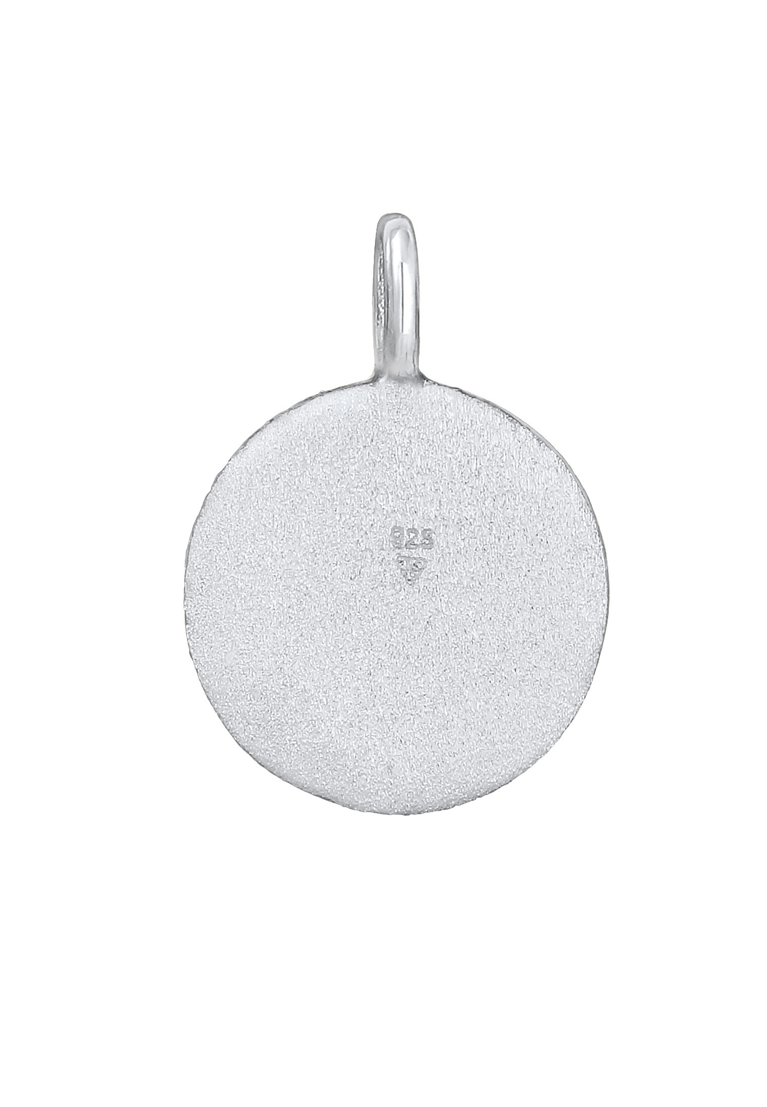 Elli Medallionanhänger »Anhänger Plättchen Disc Organic Struktur 925 Silber«