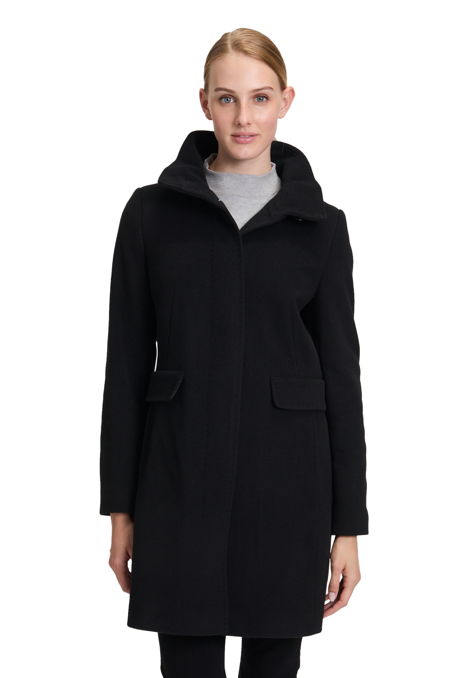Gil Bret Wolljacke »Wollmantel mit Stehkragen«