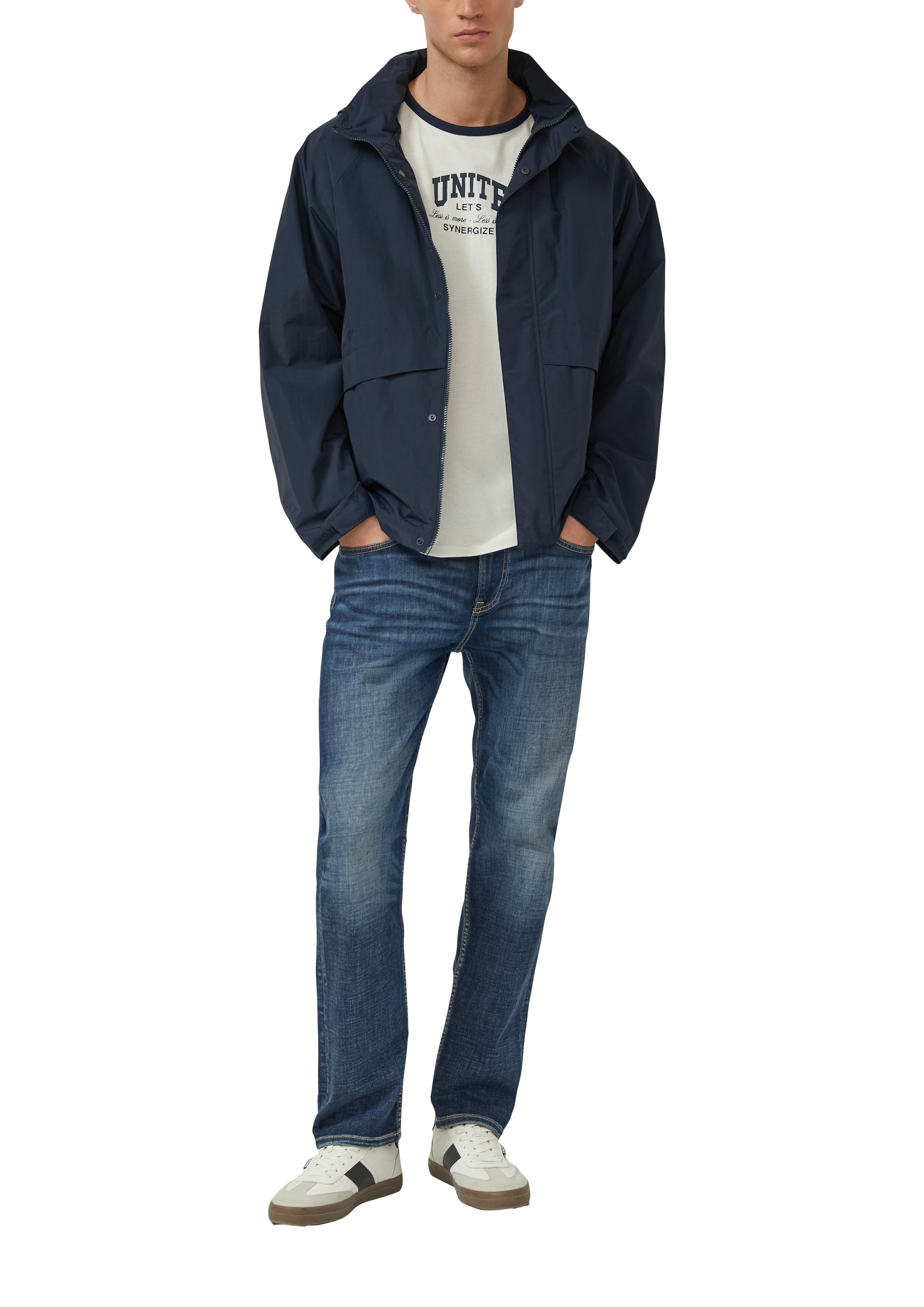 s.Oliver Kurzarmshirt im Collage-Stil und mit Print