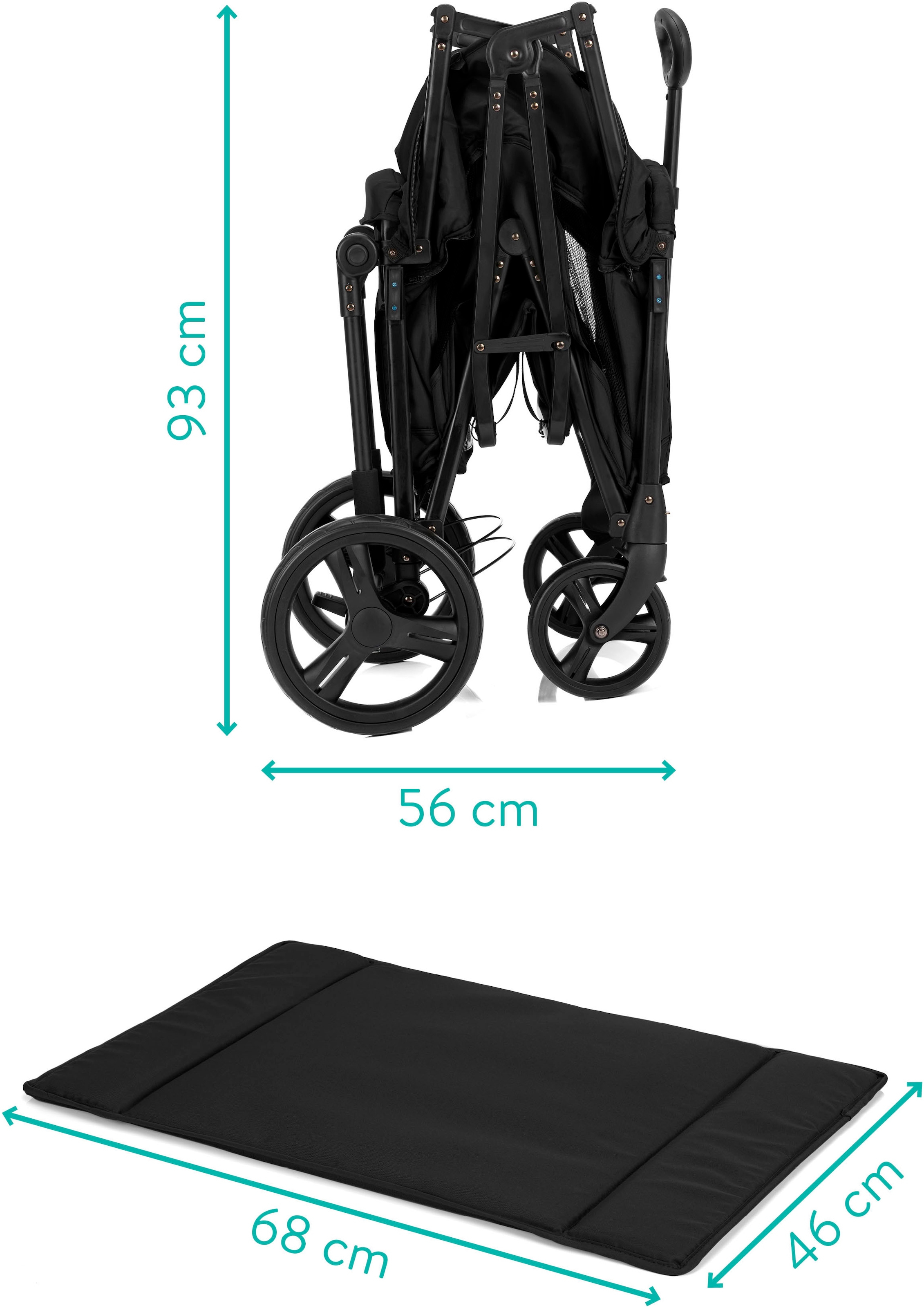 Fillikid Bollerwagen »Oskar« faltbar; für zwei Kinder