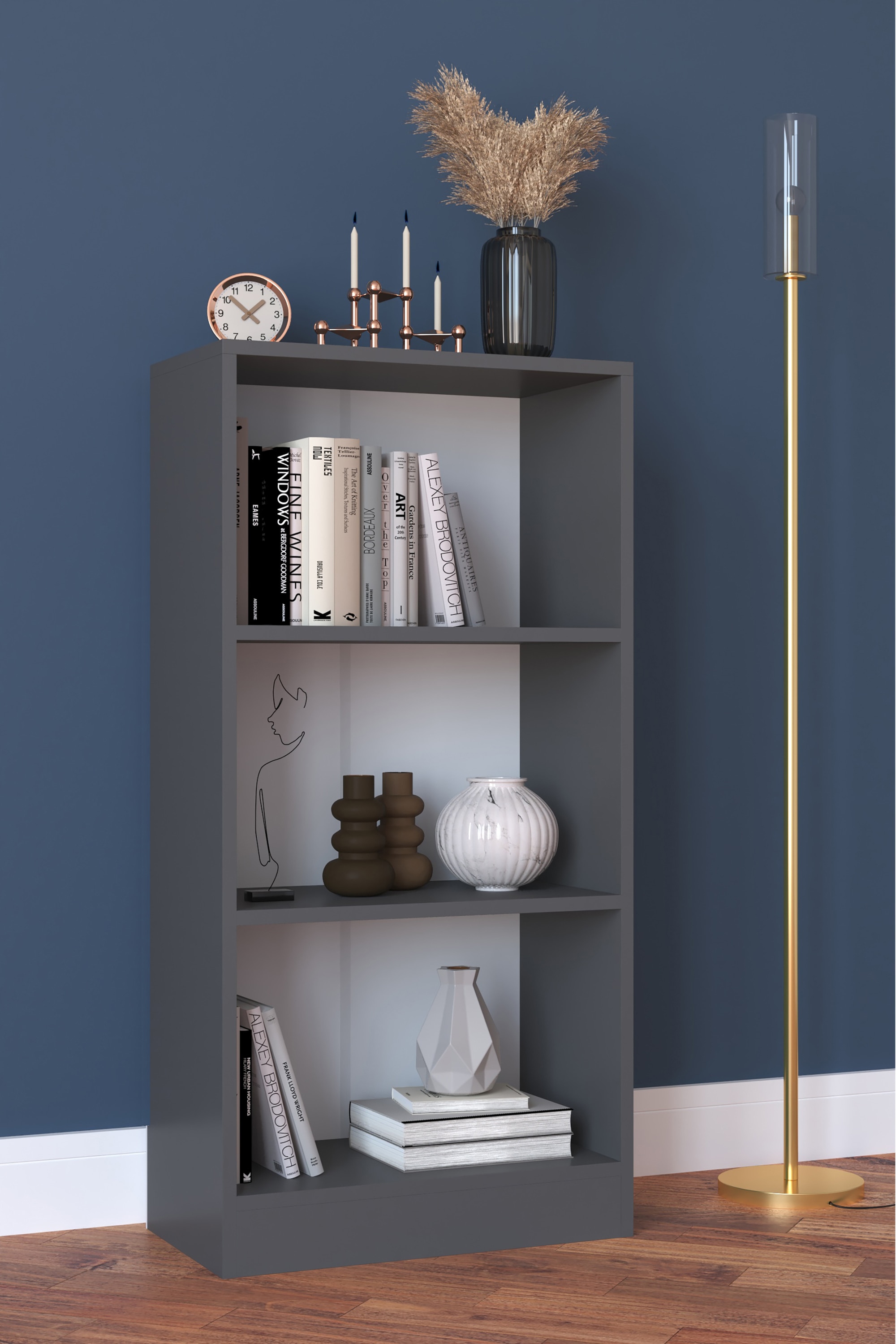VCM Standregal »Holz Stand Regal Bücher Bücherregal Dilos M 3f«
