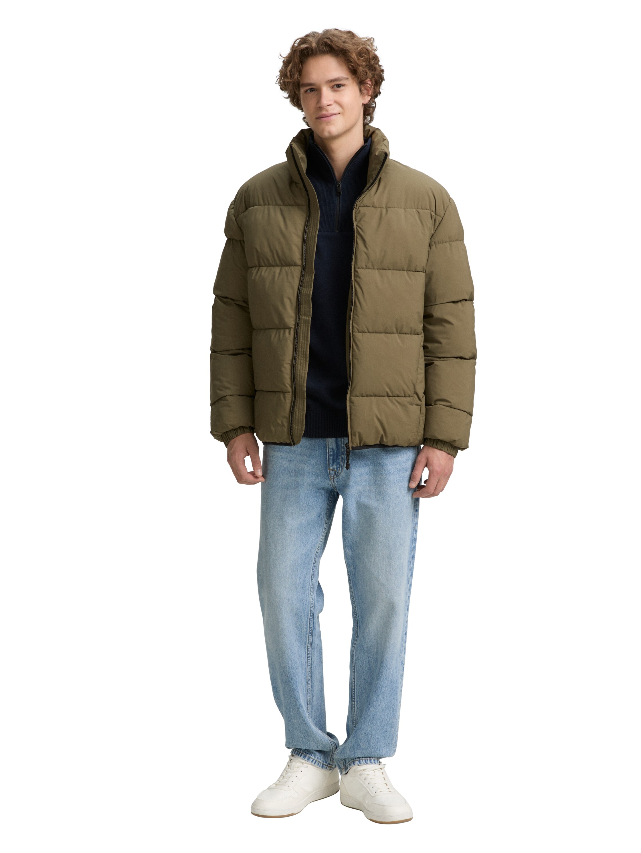 TOM TAILOR Denim Steppjacke, mit Taschen