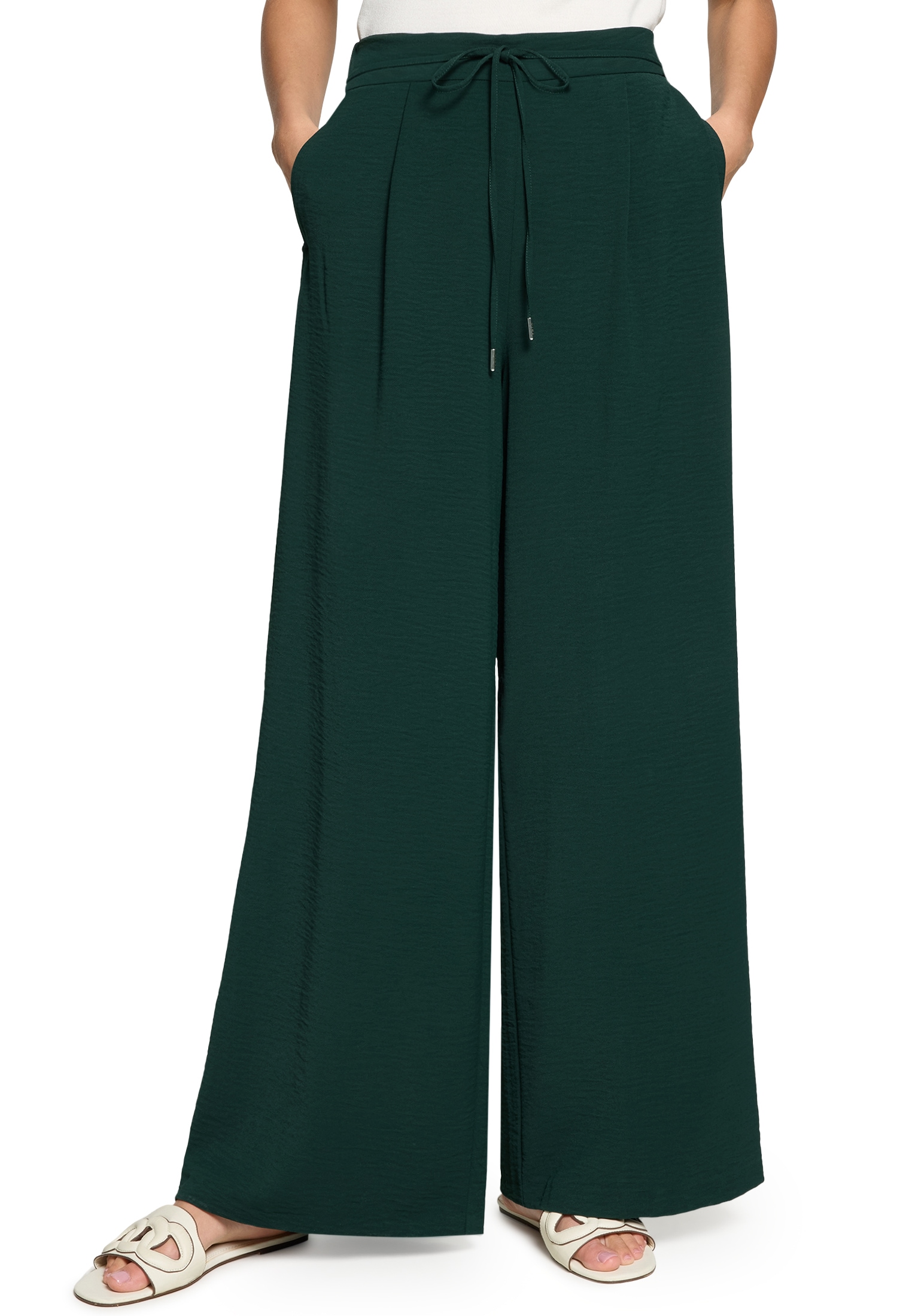 Zero Stoffhose »Hose mit Schlaufe«