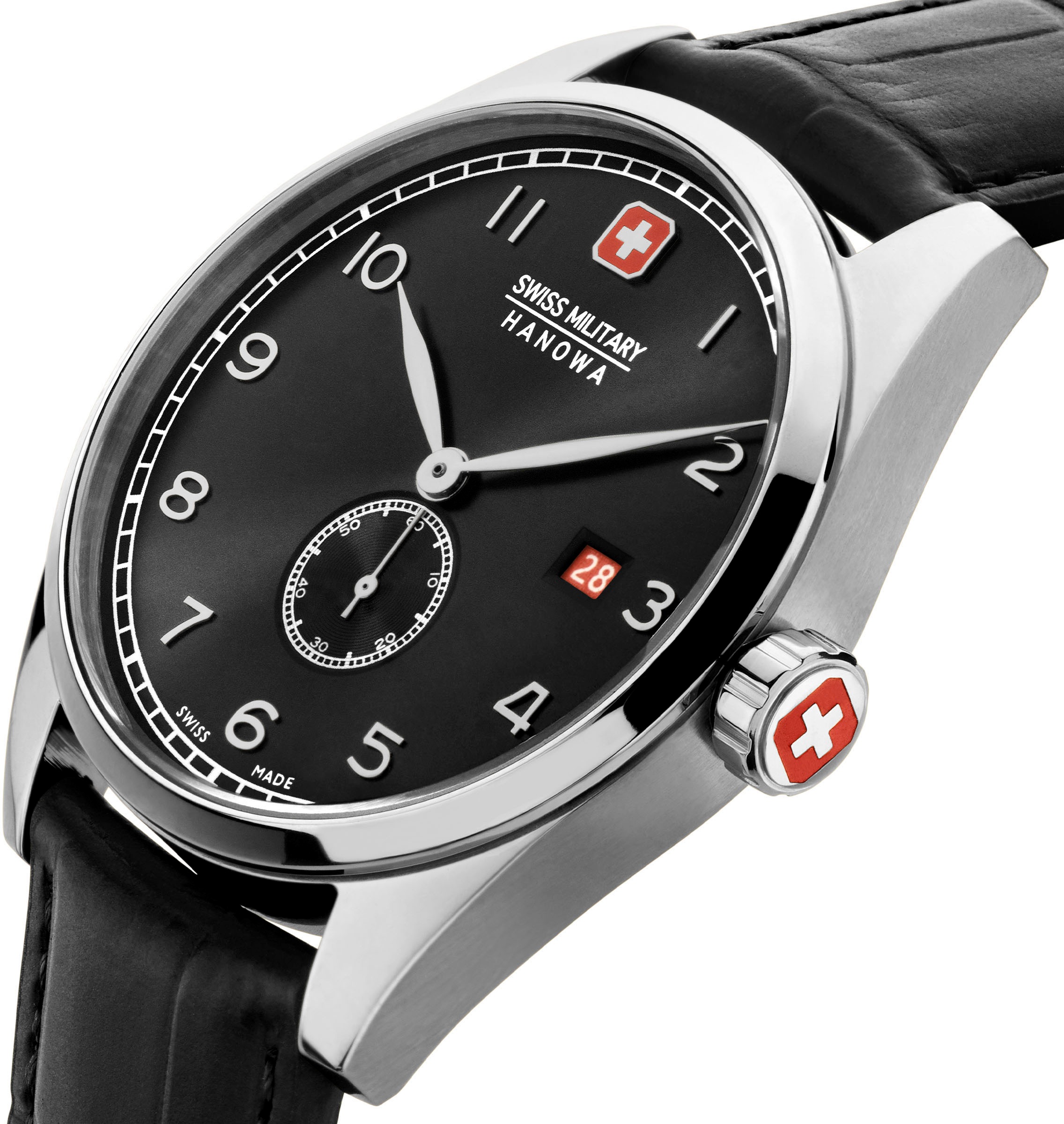 Swiss Military Hanowa Quarzuhr »LYNX, SMWGB0000703«, Armbanduhr, Herrenuhr, Swiss Made, Datum, Saphirglas
