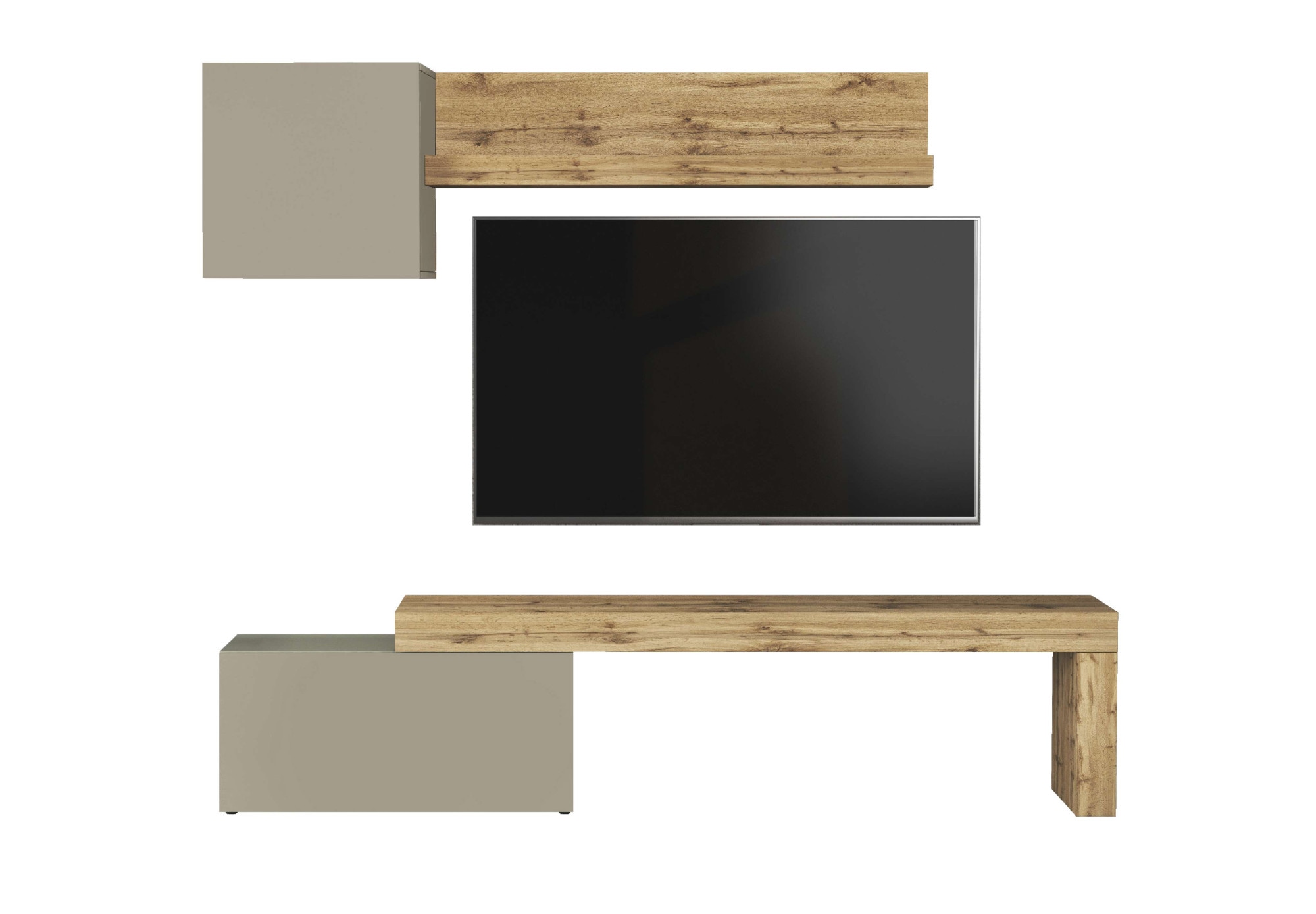 OTTO home TV-Wand »Chronos TV-Set, Wohnwand – Elemente frei platzierbar, Made in Italy« Set, 3-er set, 3 Stk. tlg.