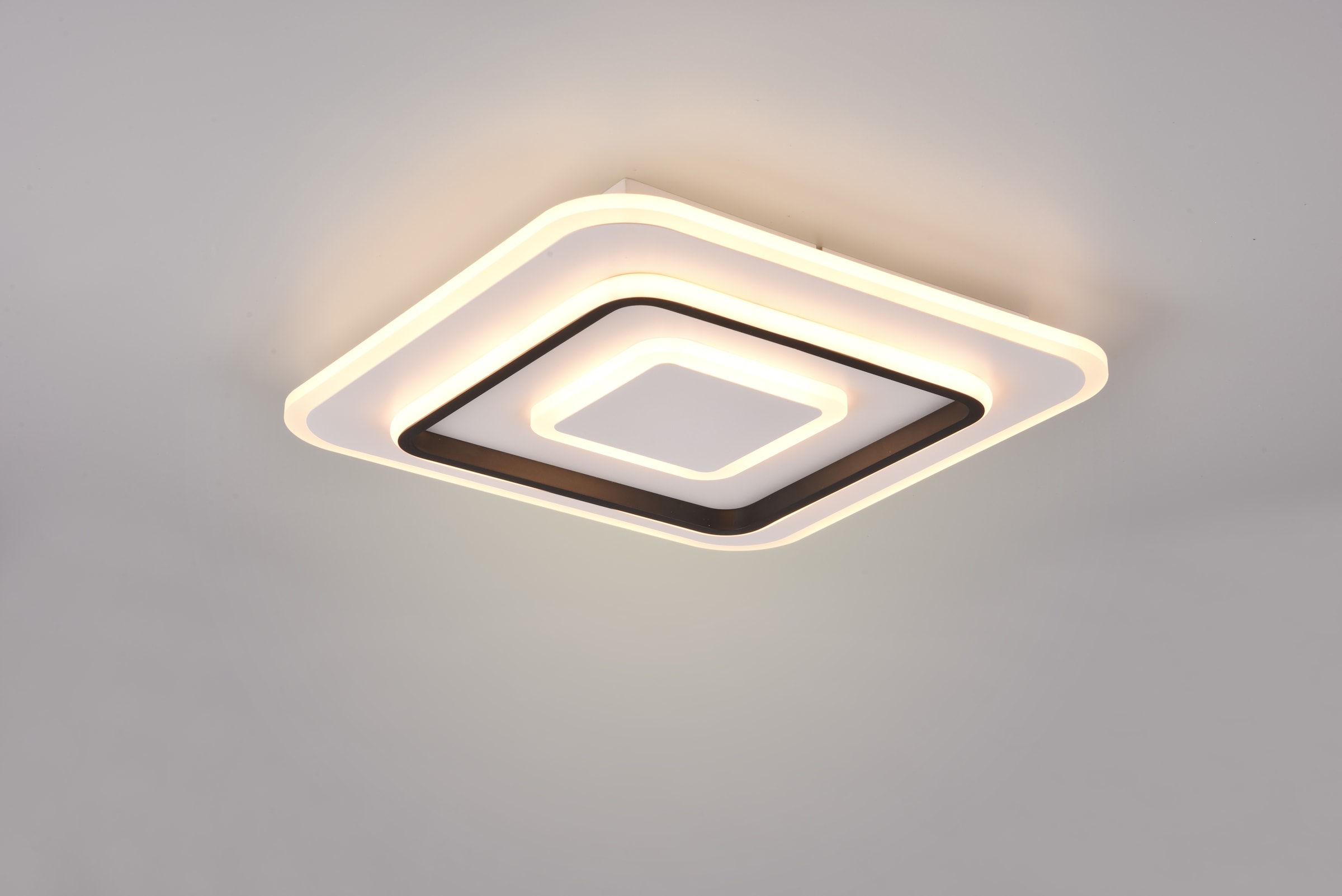 REALITY Leuchten LED Deckenleuchte »JORA, Deckenlampe Schlafzimmer mit Sleep Timer, Nachtlicht, dimmbar,« LED-Board 1 Stk. warmweiß - kaltweiß Lichtfarbe einstellbar CCT, Memoryfunktion, inkl Fernbedienung