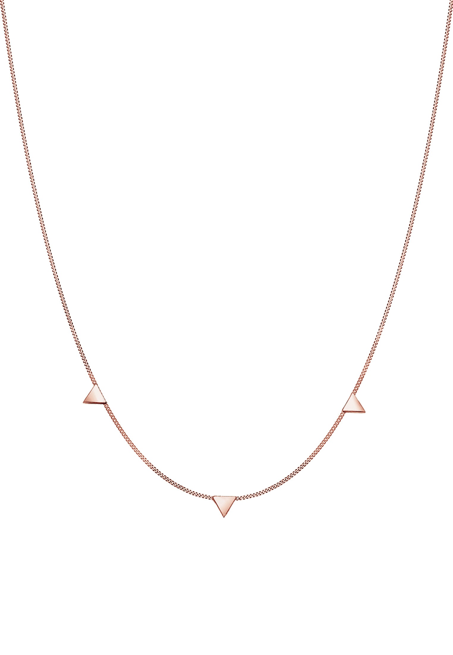 Elli Kette mit Anhänger »Halskette mit Dreieck im Geo Design 925 Silber«