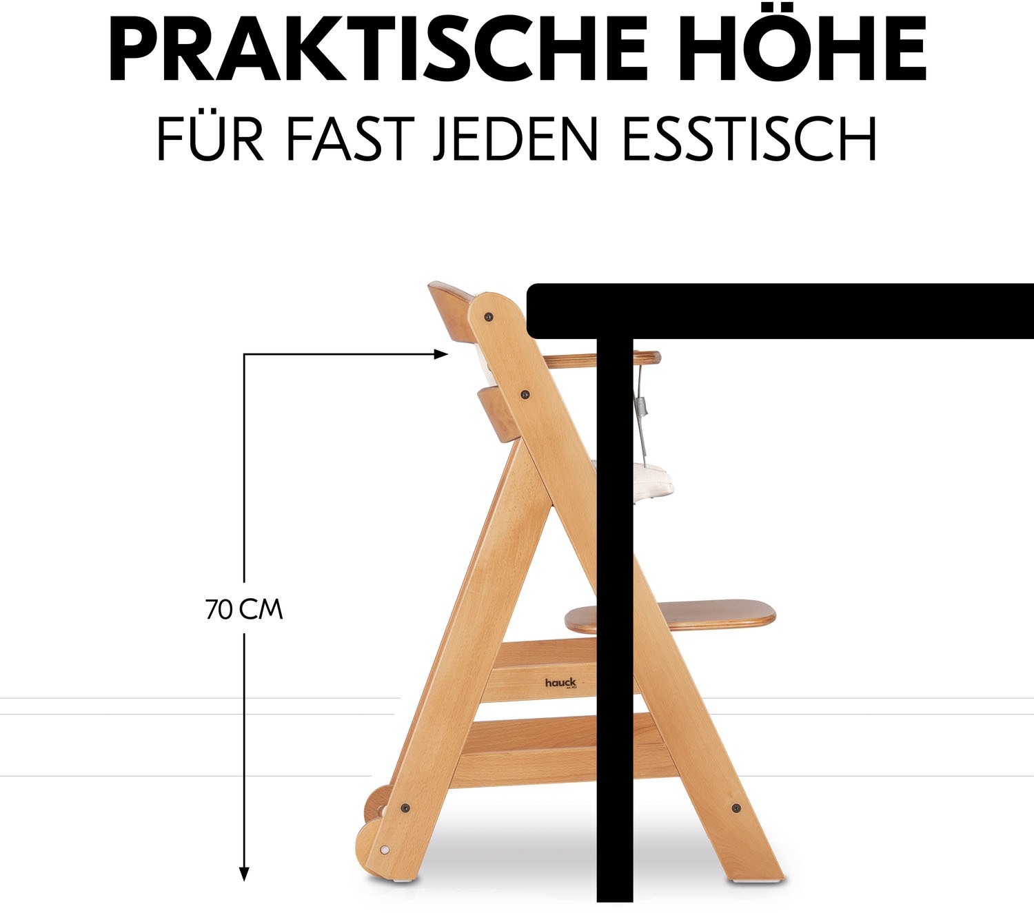 Hauck Hochstuhl »Beta+, Natural«, FSC® - schützt Wald - weltweit