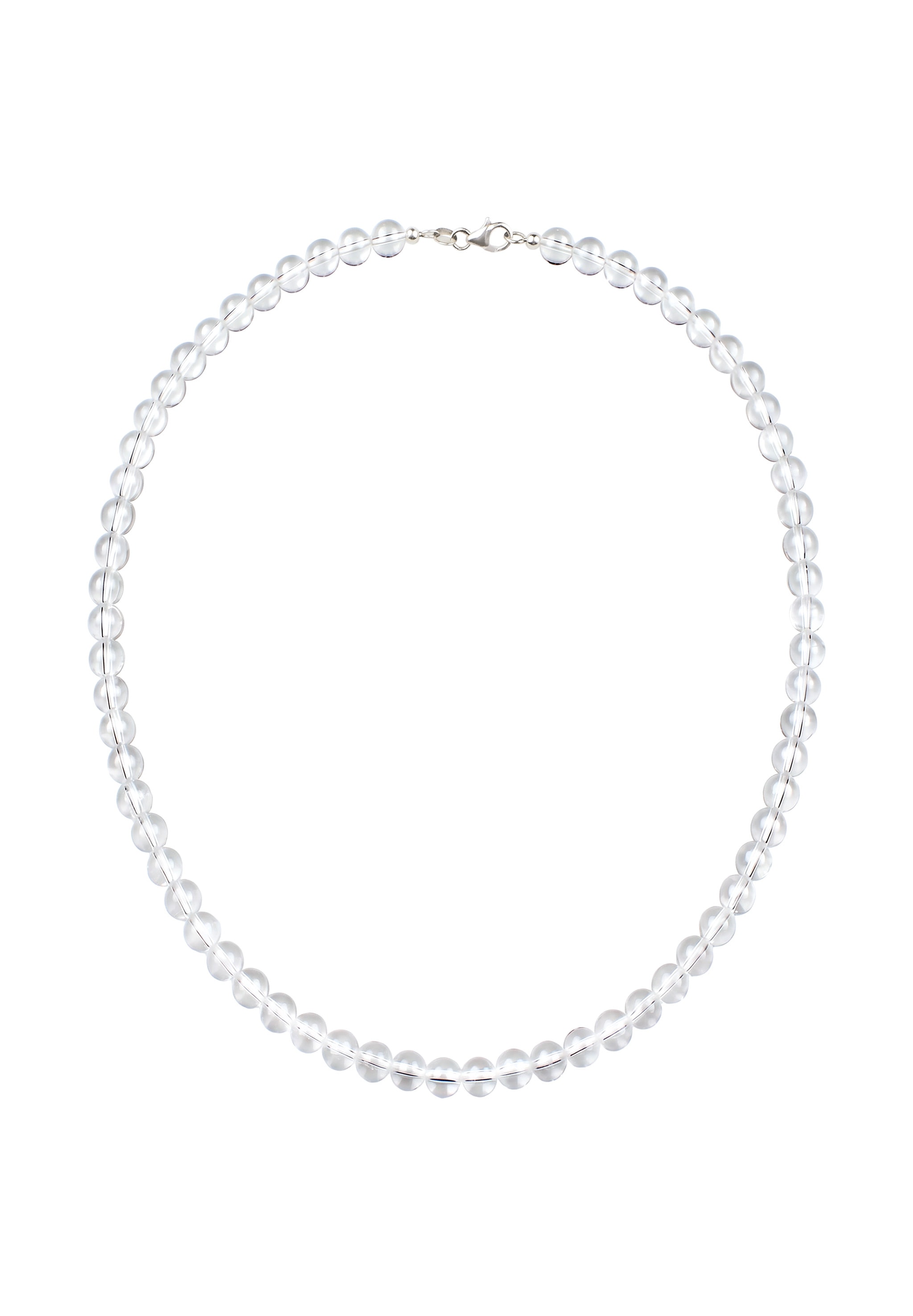 Elli Silberkette »Halskette Rock Crystal Transparent 925 Sterling Silber«