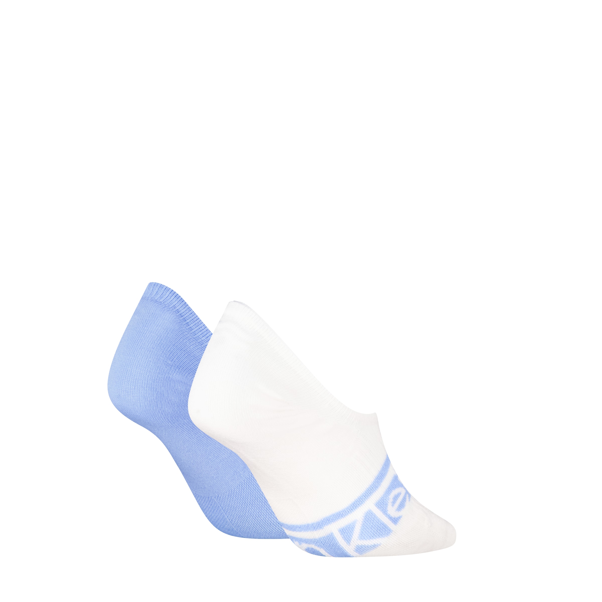 Calvin Klein Füßlinge »CK WOMEN FOOTIE HC LOGO STRIPE« 2 Paar,  Antirutsch Noppen im Fersenbereich, Baumwollmischung