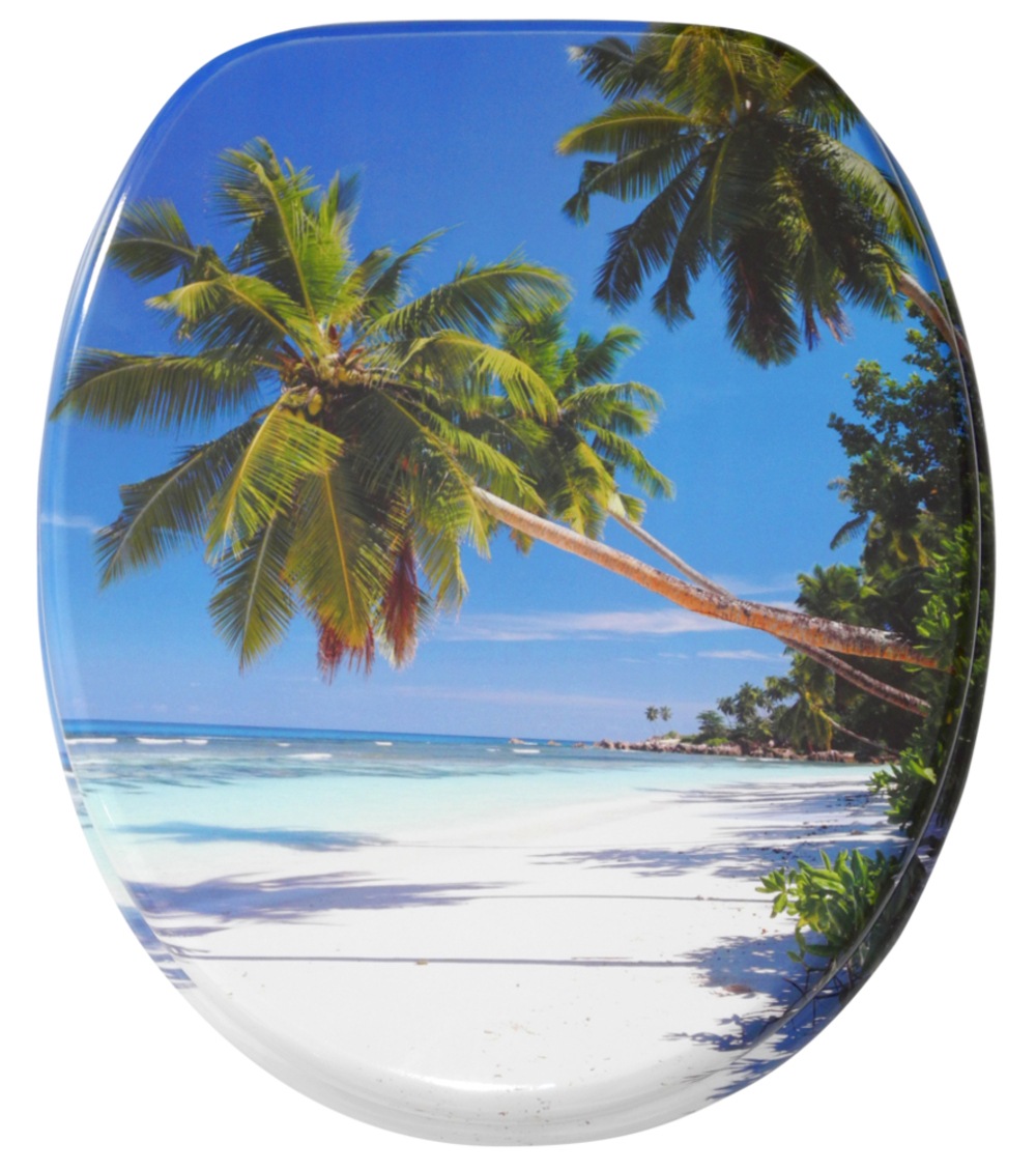 Sanilo Badaccessoire-Set »Karibik« bestehend aus WC-Sitz, Badteppich, Stöpsel, Seifenspender, WC-Bürste