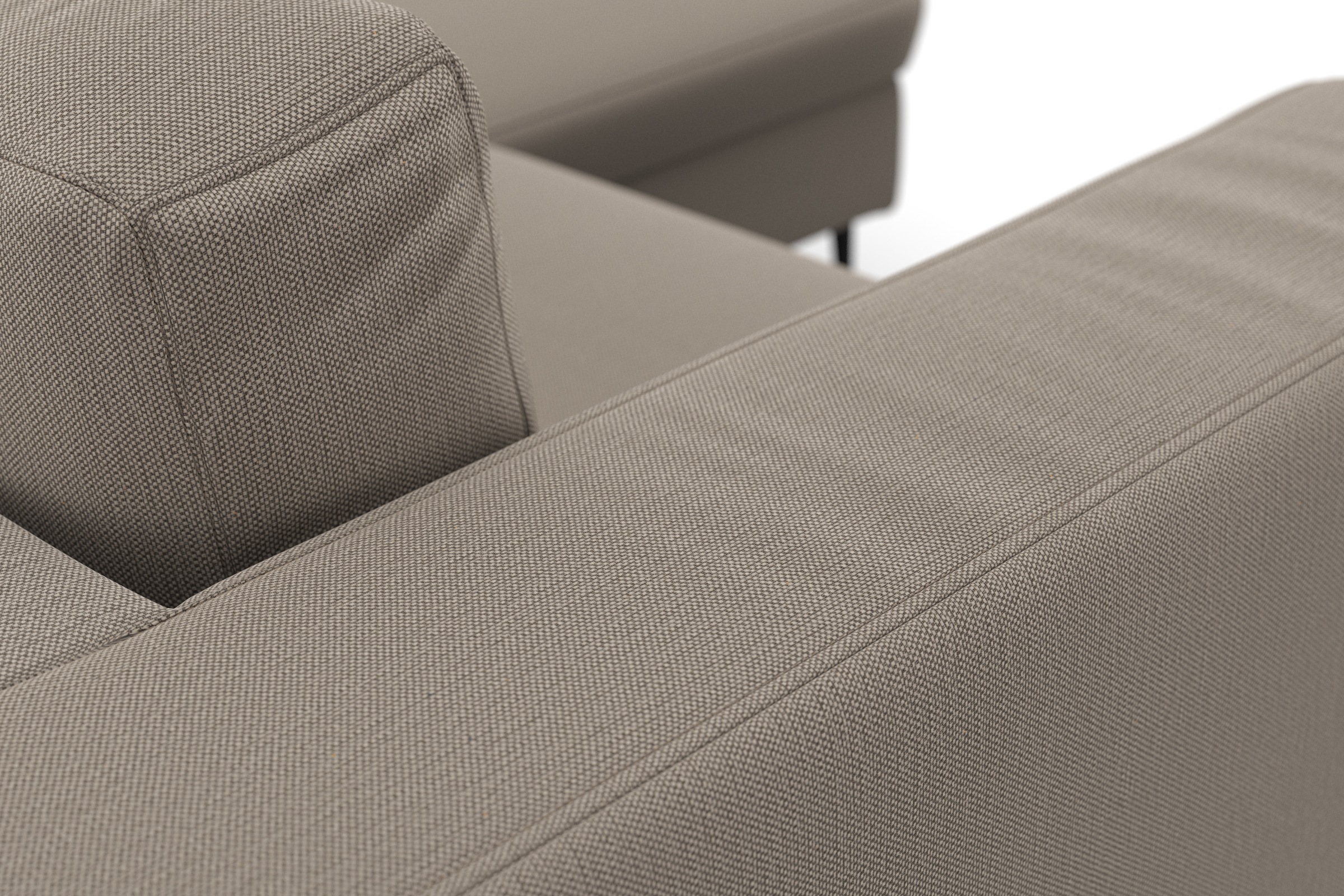 DOMO collection Ecksofa »Modica kompakt und elegant, Breite 244, L-Form«, moderne Optik mit extrabreiter Recamiere, auch in Cord