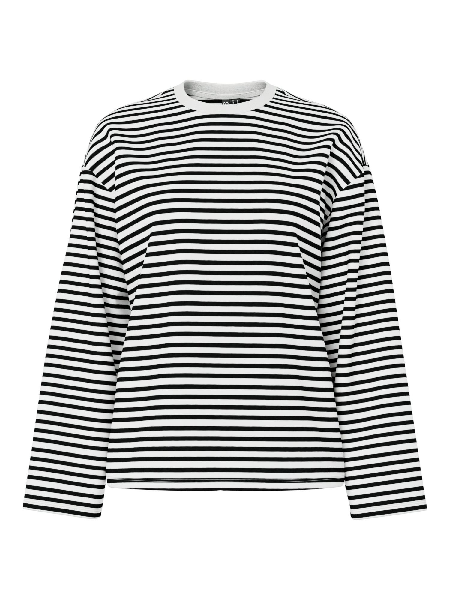 pieces Langarmshirt »PCSADIE LS TOP JRS NOOS« Baumwollmischung, oversize
