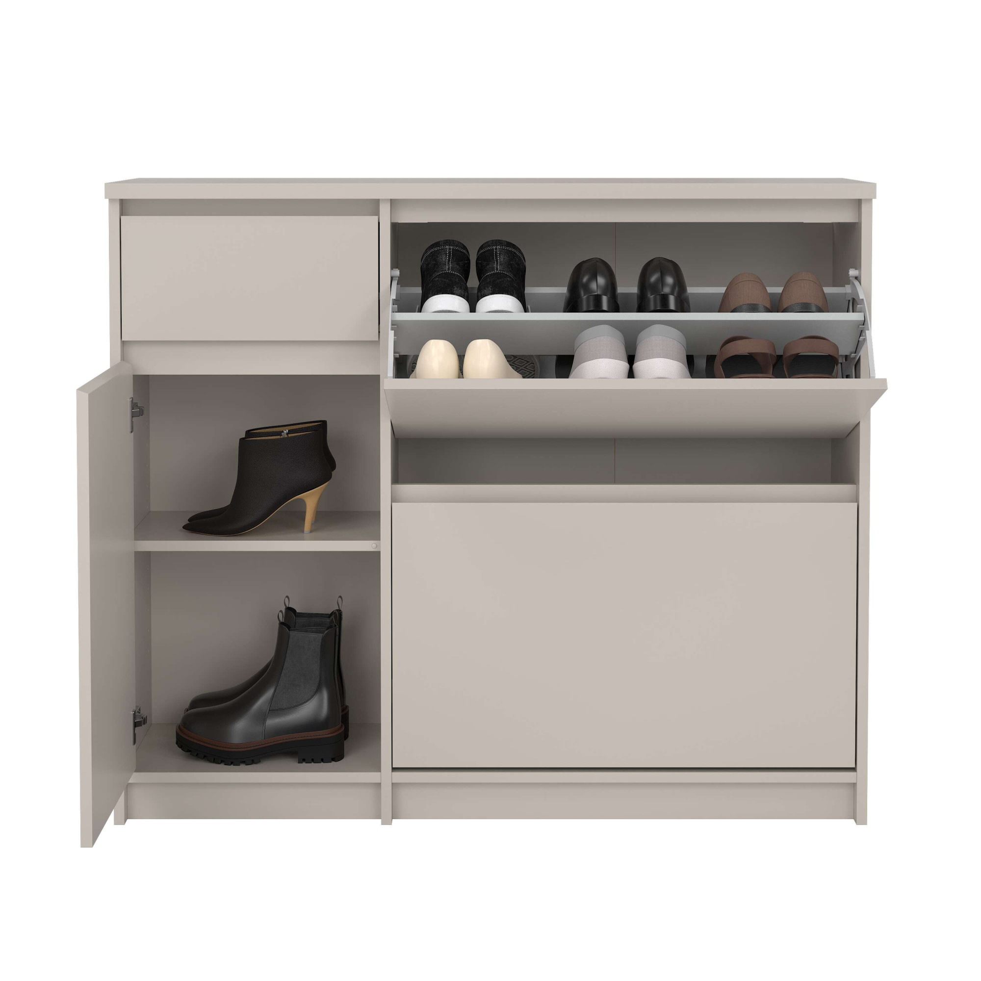 Home affaire Schuhschrank »Naia Schuhaufbewahrung, Schuhkommode, Schuhregal, Modernes Design«