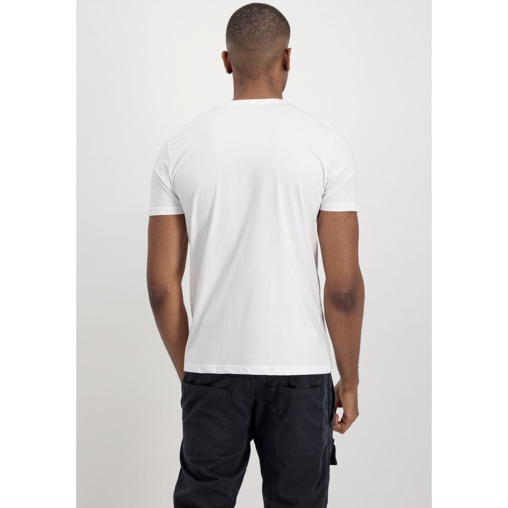 Alpha Industries Rundhalsshirt »Label T 2 Pack«, (Packung, 2 tlg., 2er-Pack)