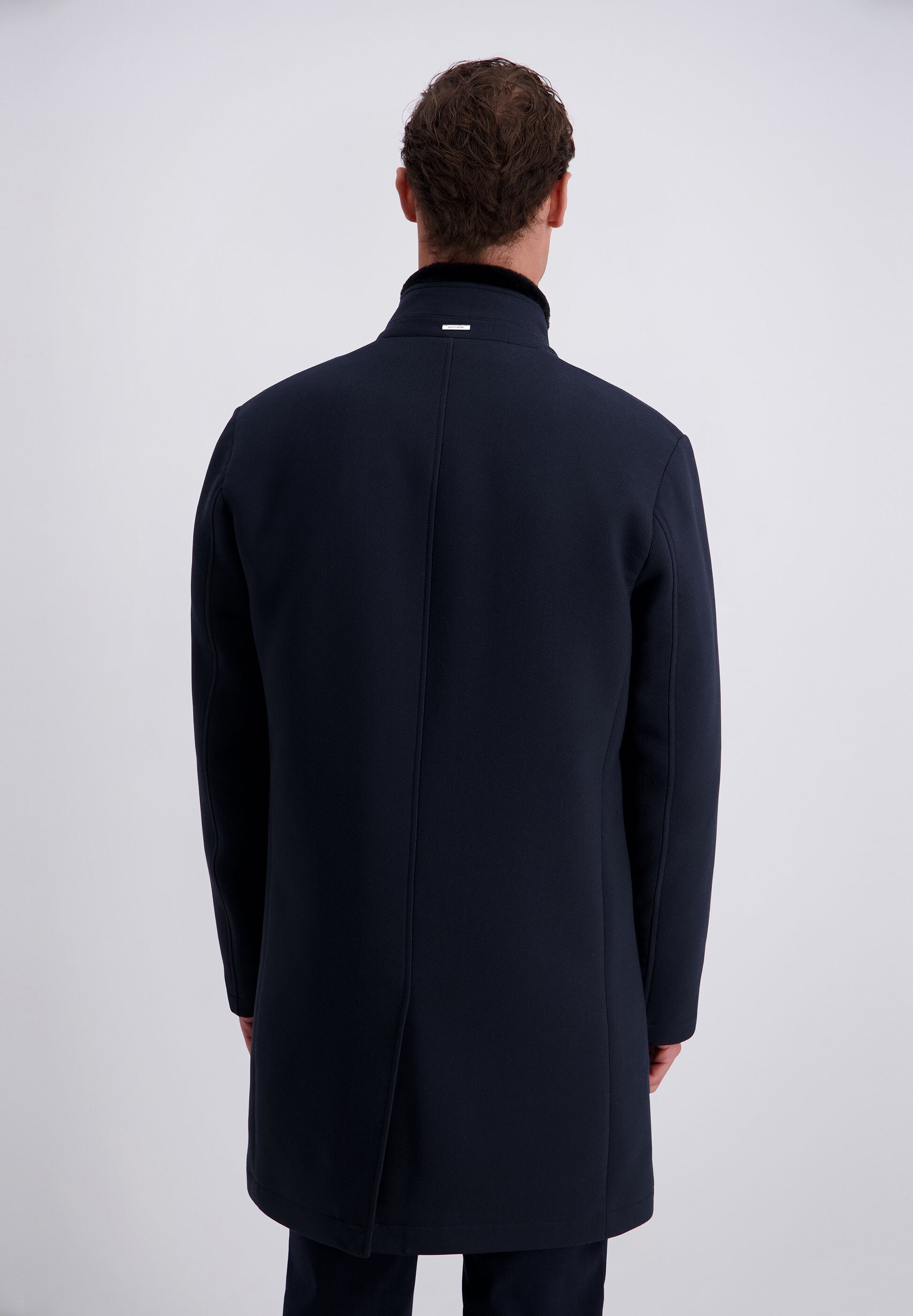 Pierre Cardin Wintermantel »Pierre Cardin Mantel« mit Kragen in Fake-Fur-Optik