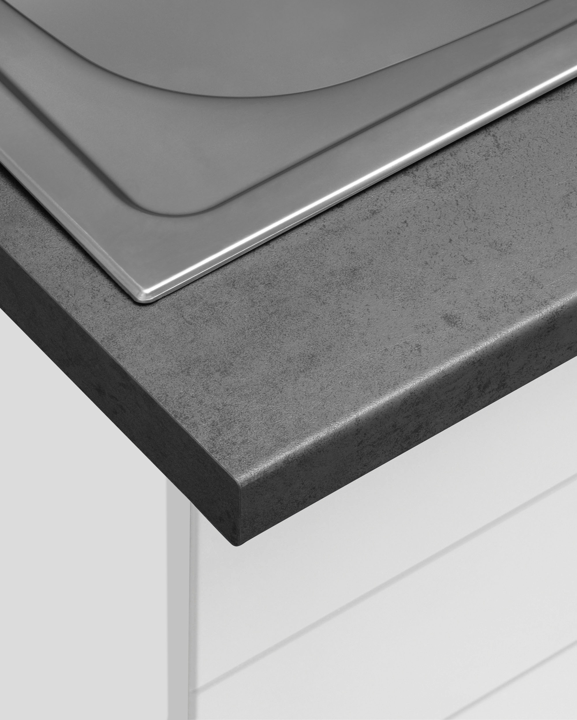 KOCHSTATION Küchenzeile »KS-Luhe« 330 cm breit, wahlweise mit oder ohne E-Geräten, gefräste MDF-Fronten