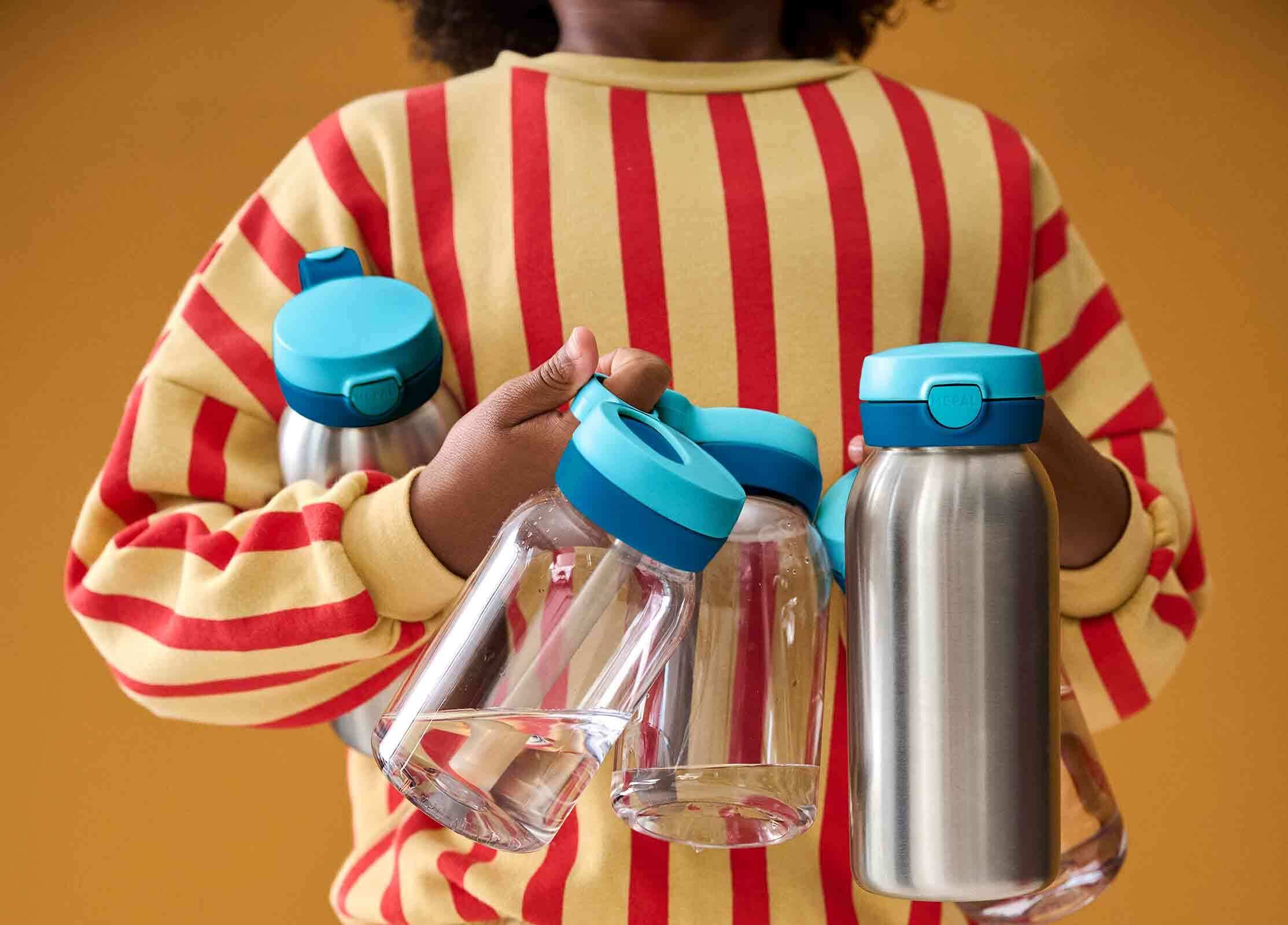 Mepal Trinkflasche »Edelstahl-Trinkflasche mit Klappdeckel Campus 600 ml« Spülmaschinengeeignet
