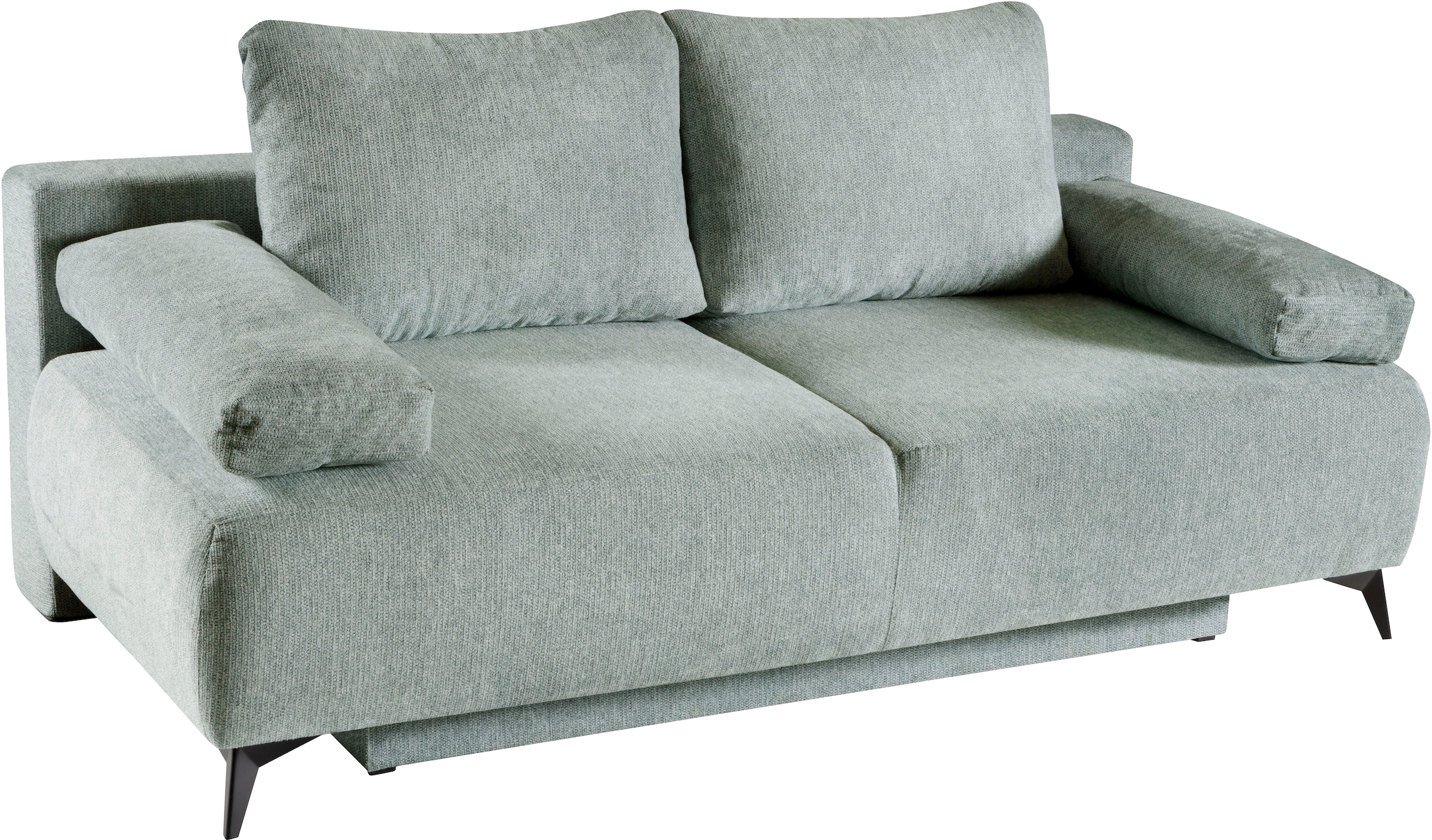 WERK2 Schlafsofa »Viktoria mit Komfortsitz- und Liegehöhe, Breite 200cm,« bequemes 2-Sitzer Schlafcouch mit Bettkasten